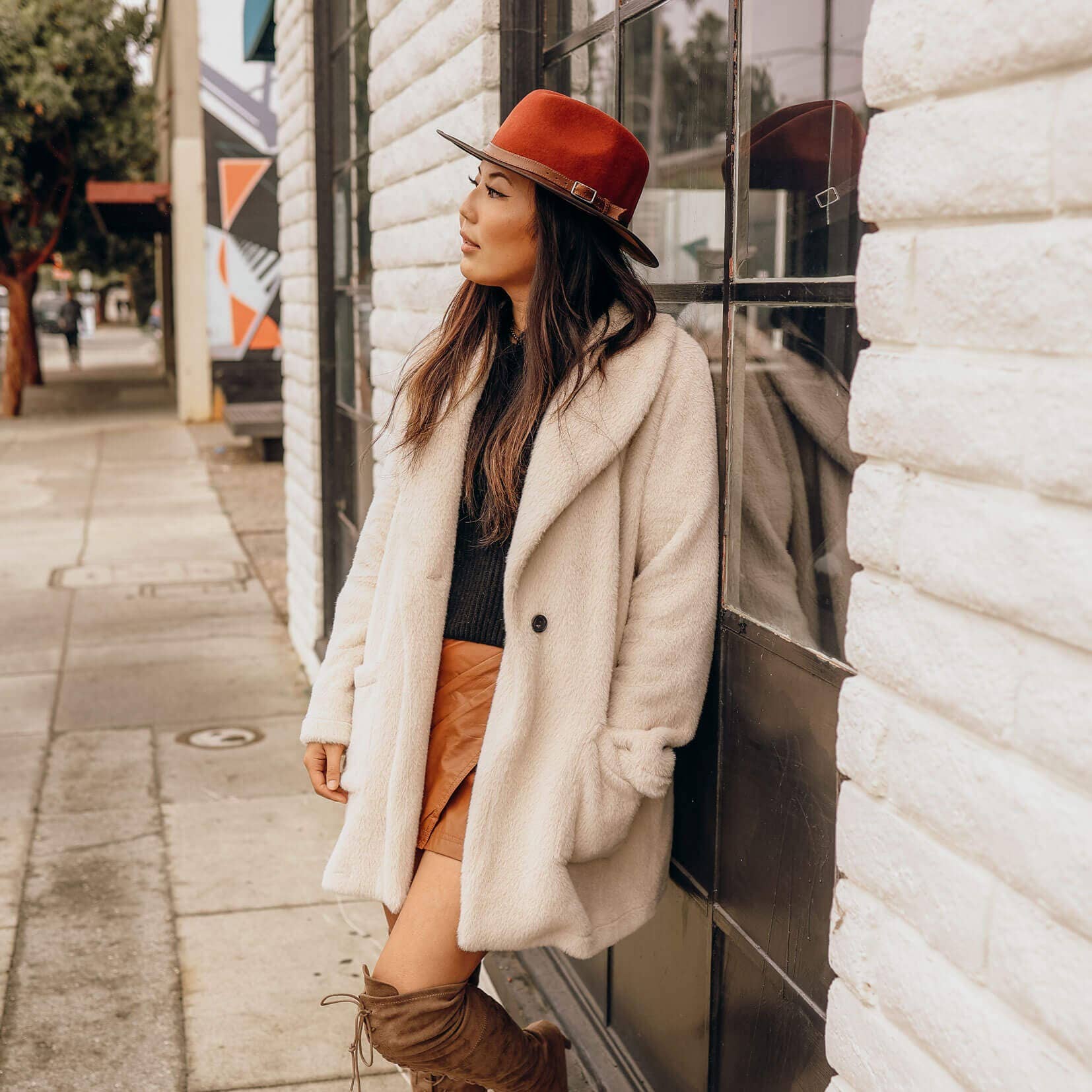 Wool Felt Leather Outdoor Fedora Style - Summit