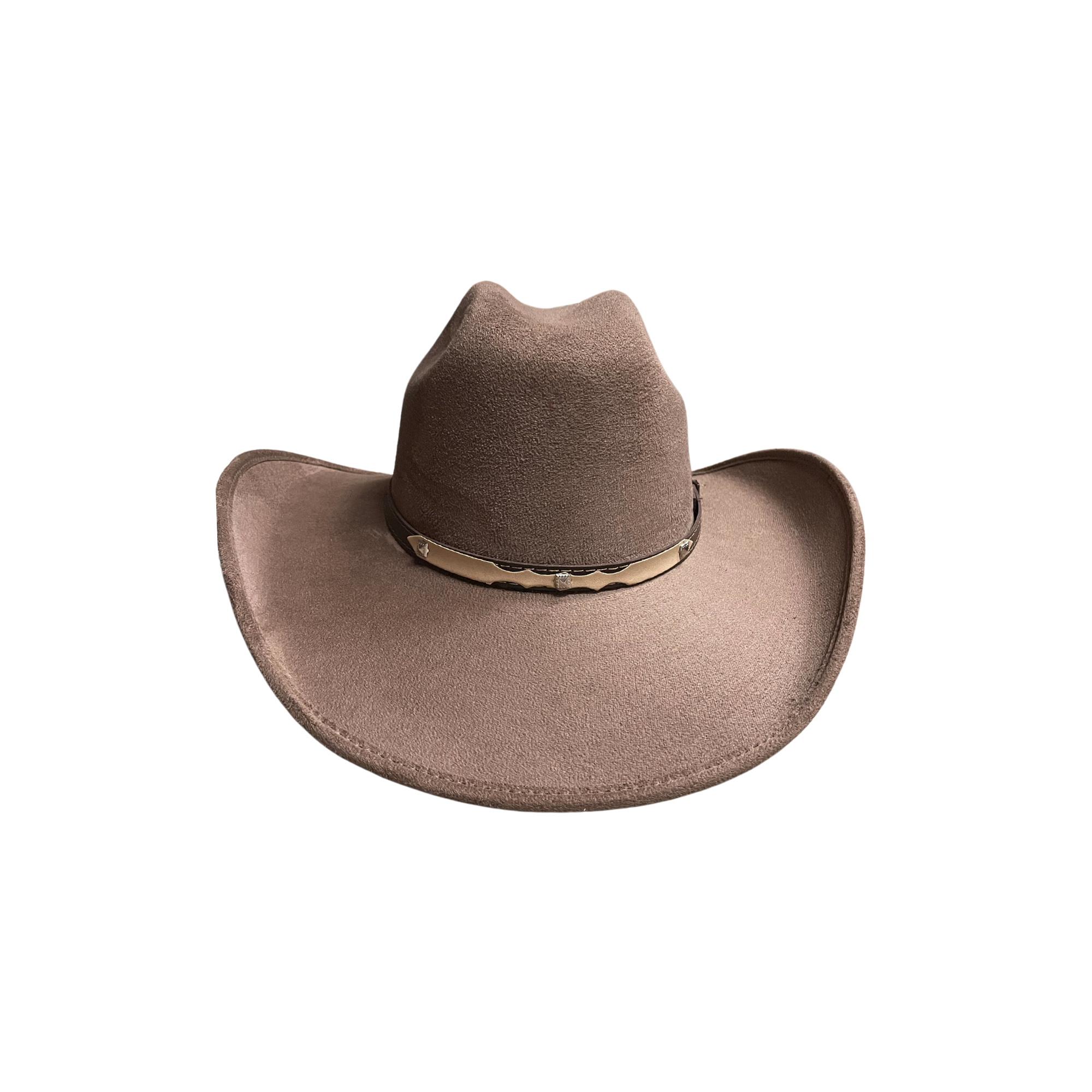 Vegan Suede Western Cowboy Hat