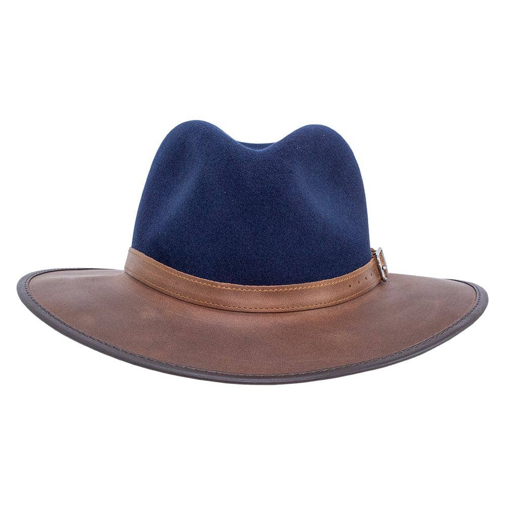 Wool Felt Leather Outdoor Fedora Style - Summit