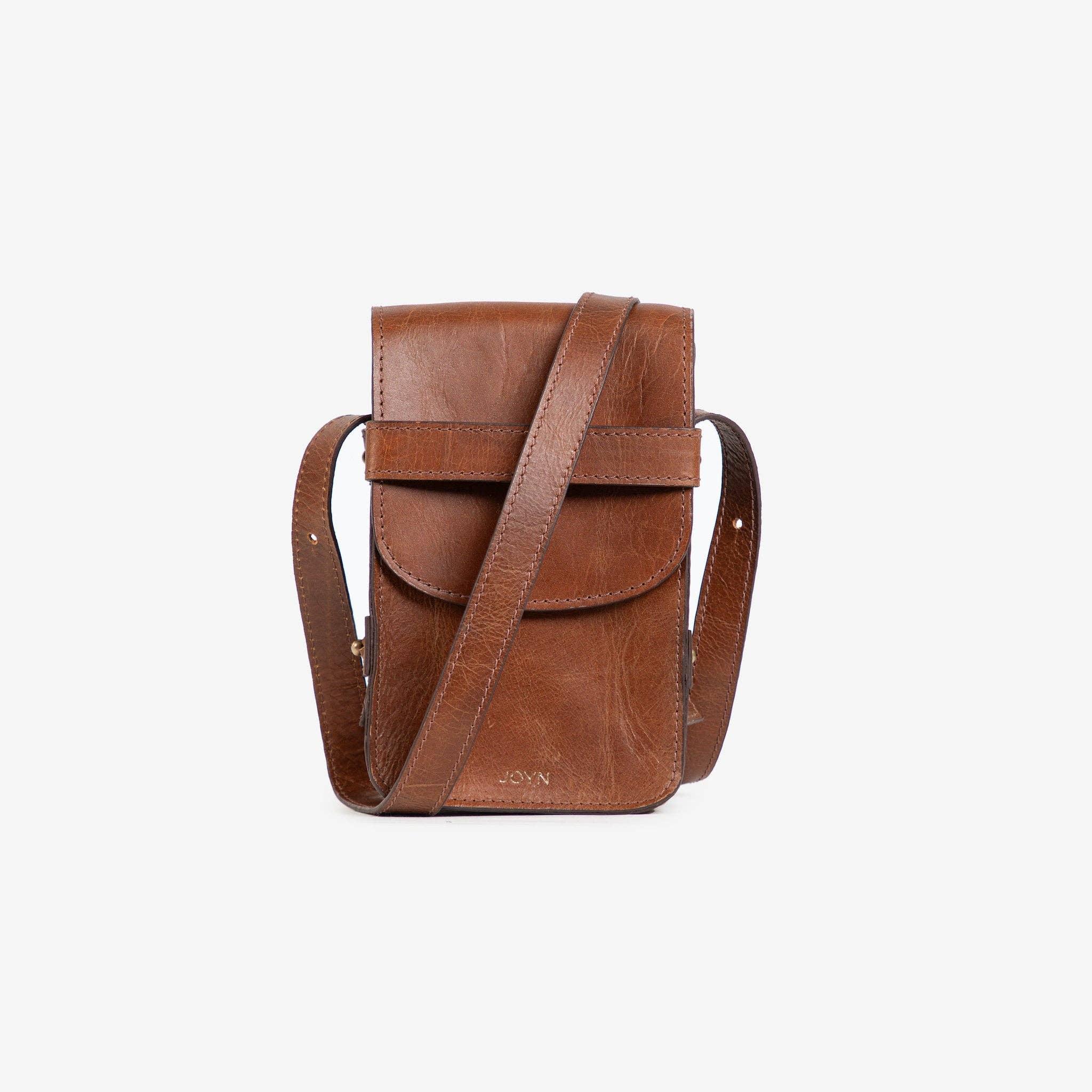 The Boxy Crossbody - Vintage Brown