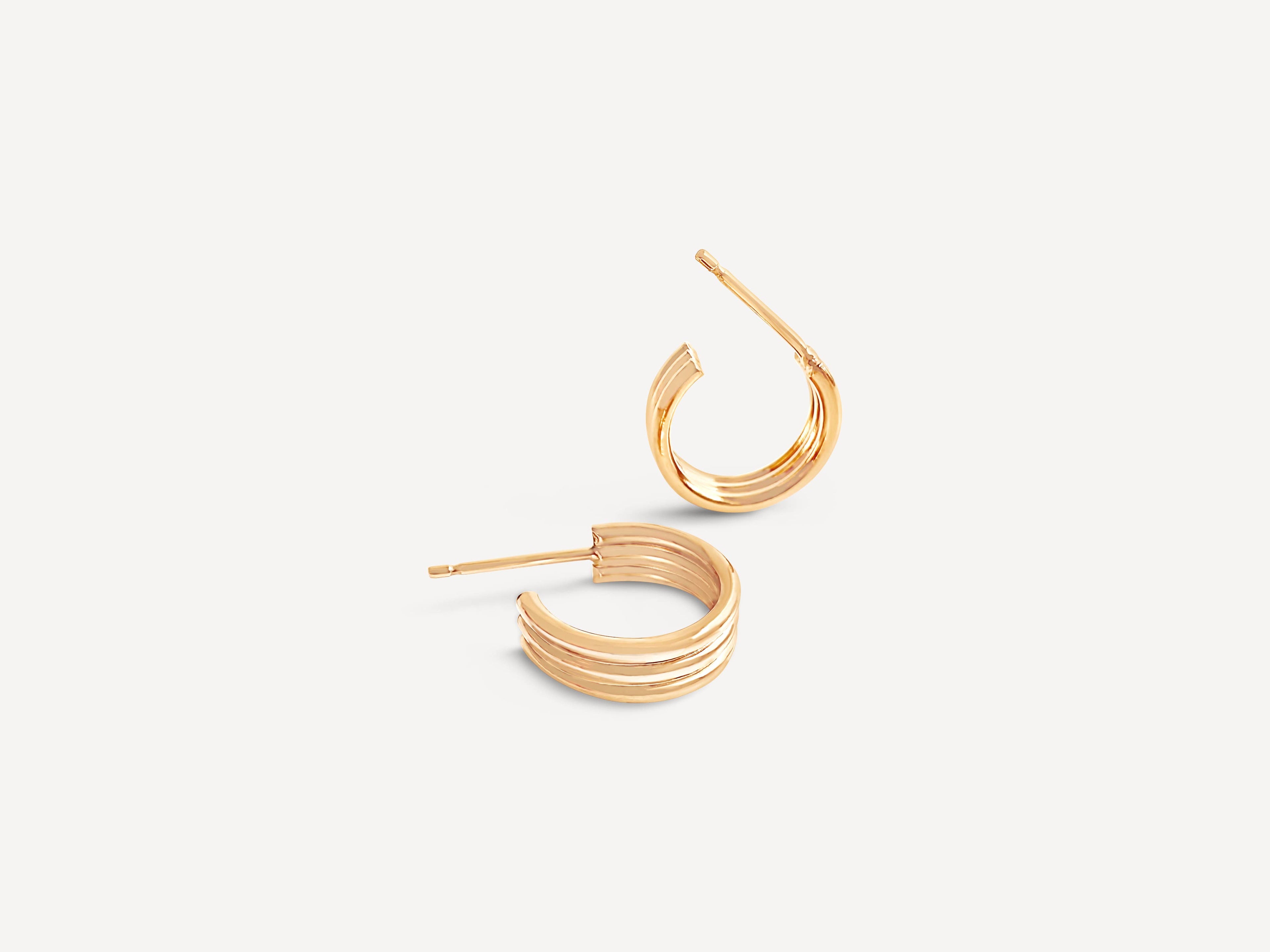 Triple Hoop Earrings | Gold Fill