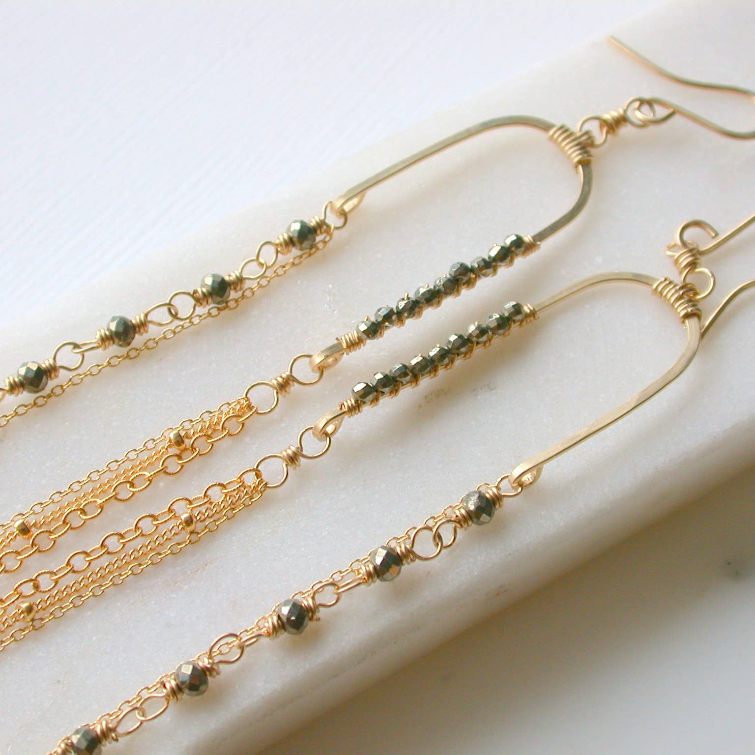 Pyrite Balancing Act Earrings