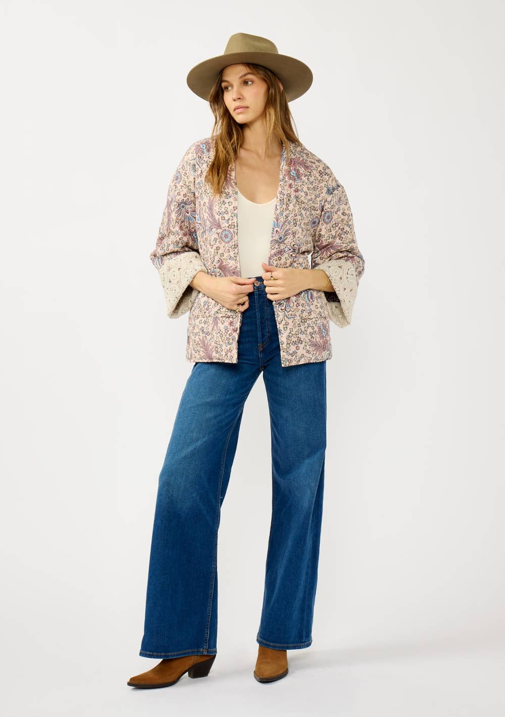 Reversible Floral Quilted Jacket