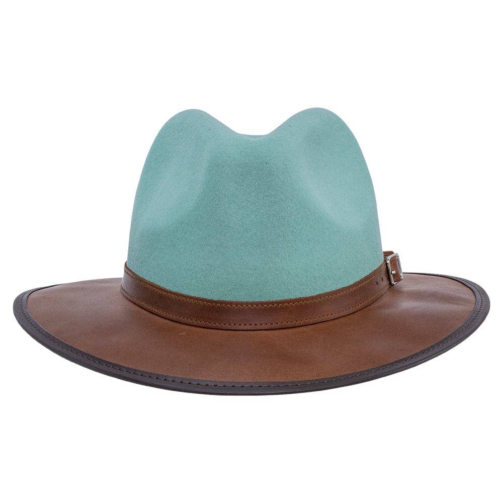 Wool Felt Leather Outdoor Fedora Style - Summit
