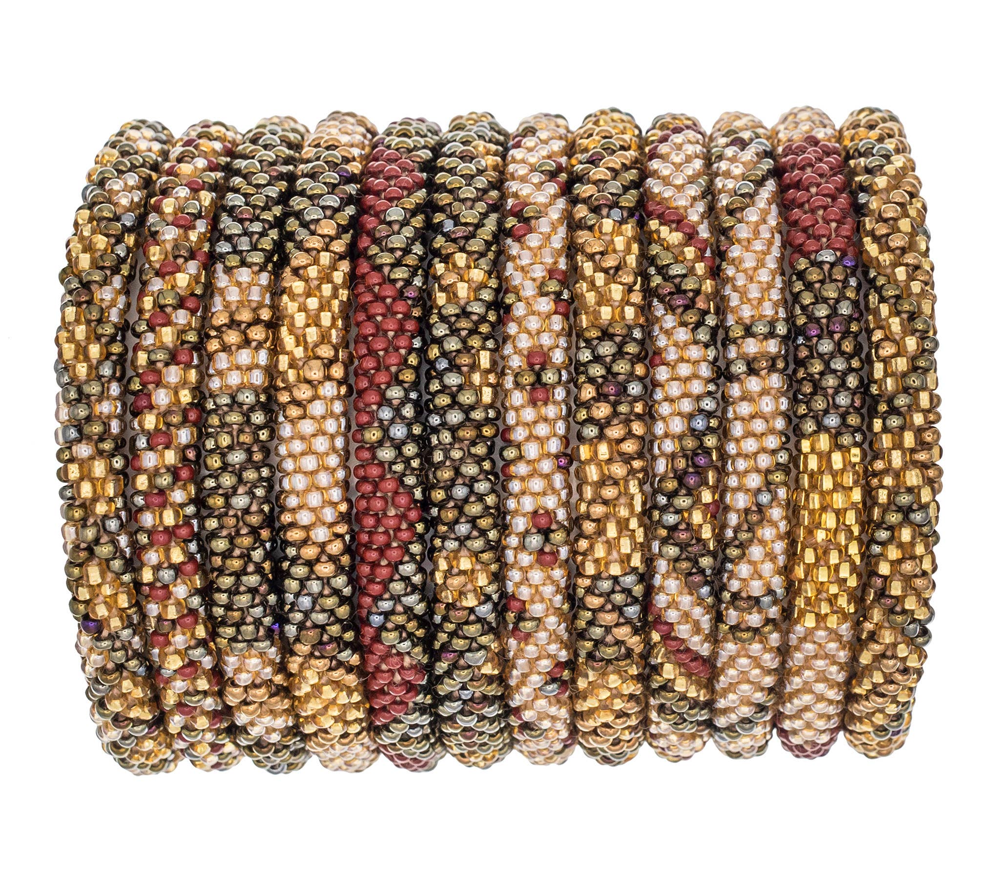 Roll-On® Bracelets - Chestnut Set of 12