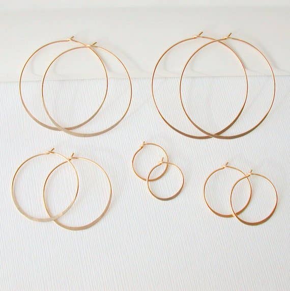Classic Round Hoop Earrings