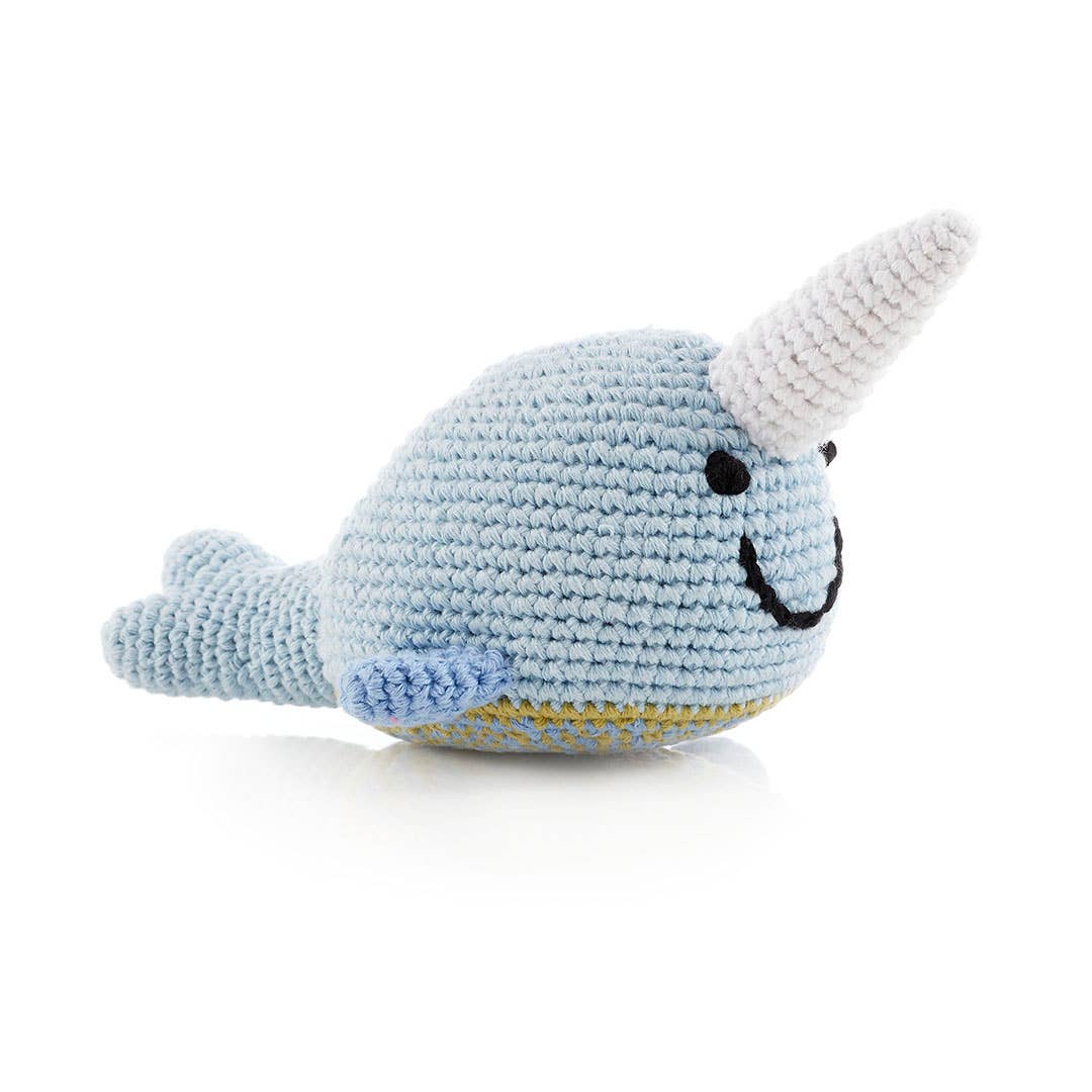 Narwhal Rattle - Ocean Themed Baby Toy