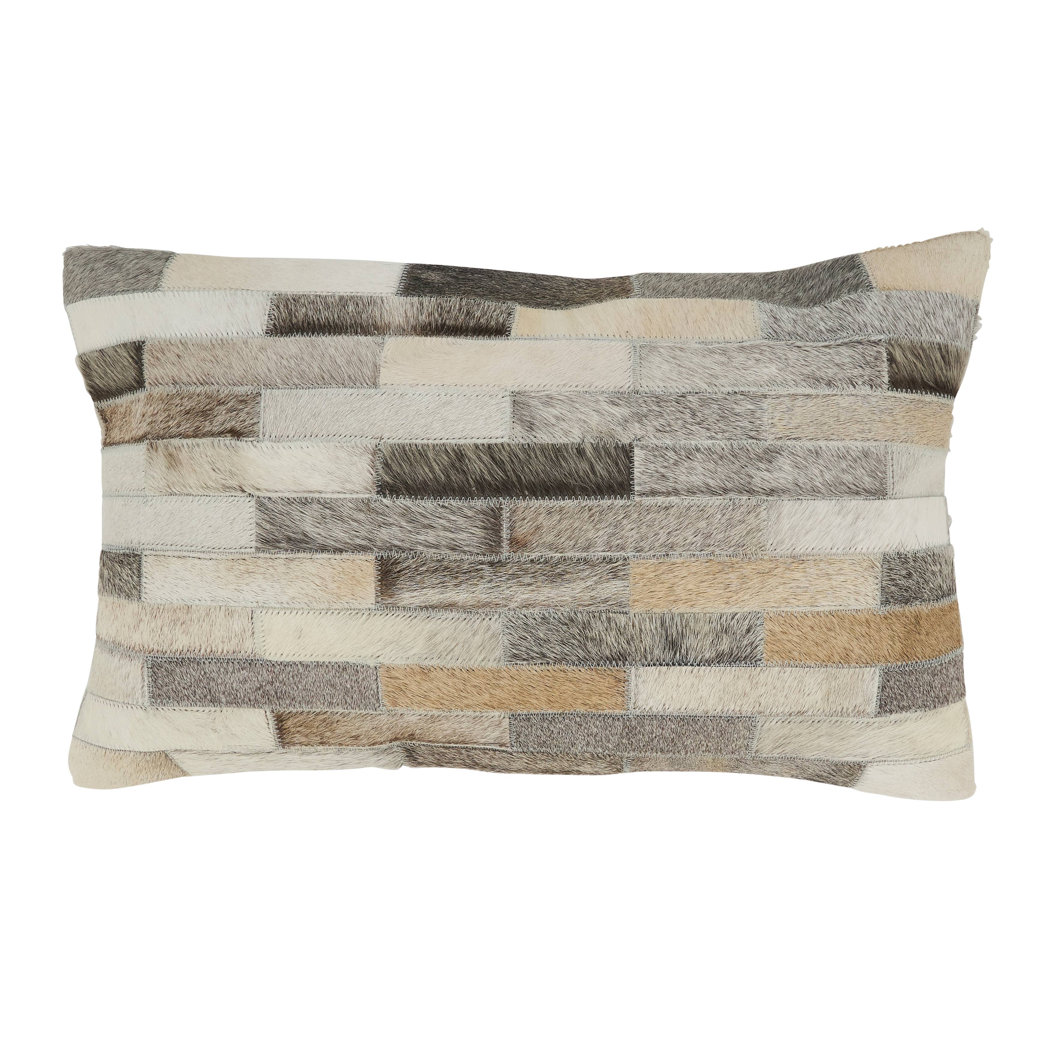 Textured Hair On Leather Throw Pillow