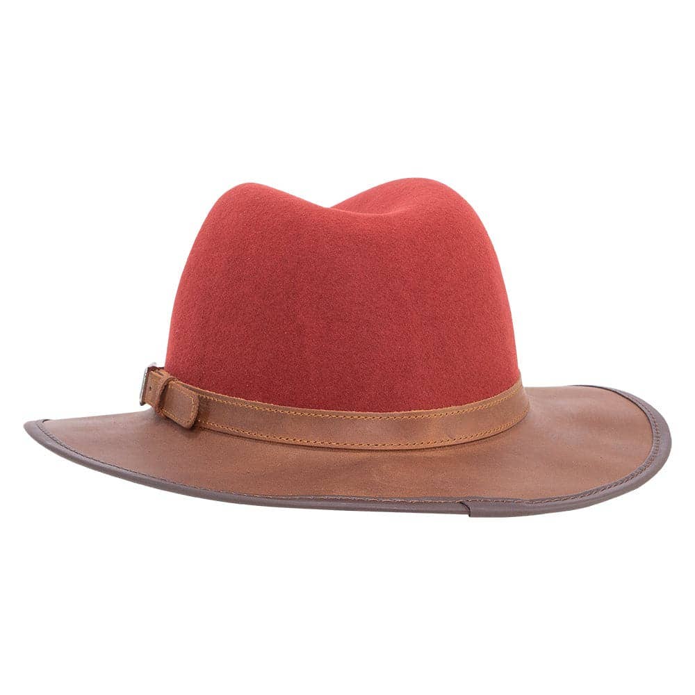Wool Felt Leather Outdoor Fedora Style - Summit