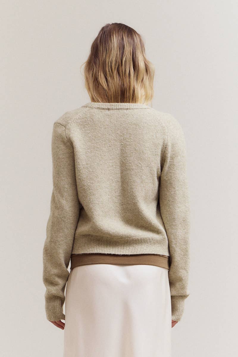 V-NECK SWEATER CARDIGAN