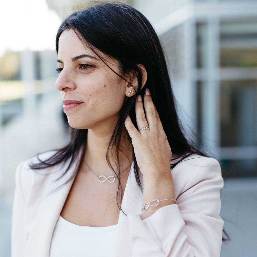 Infinity Stud Earrings