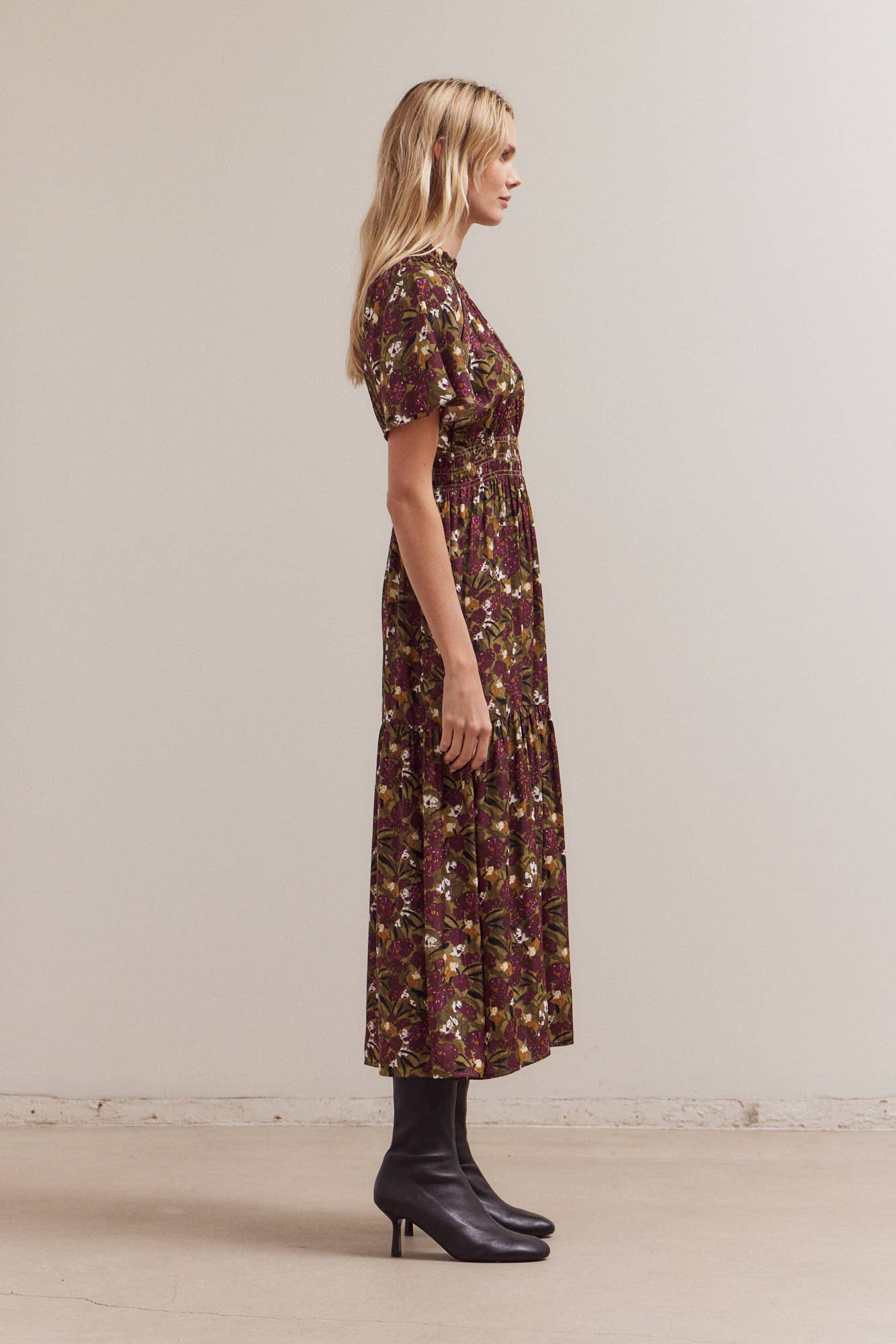 Raglan Sleeve Tier Max Dress