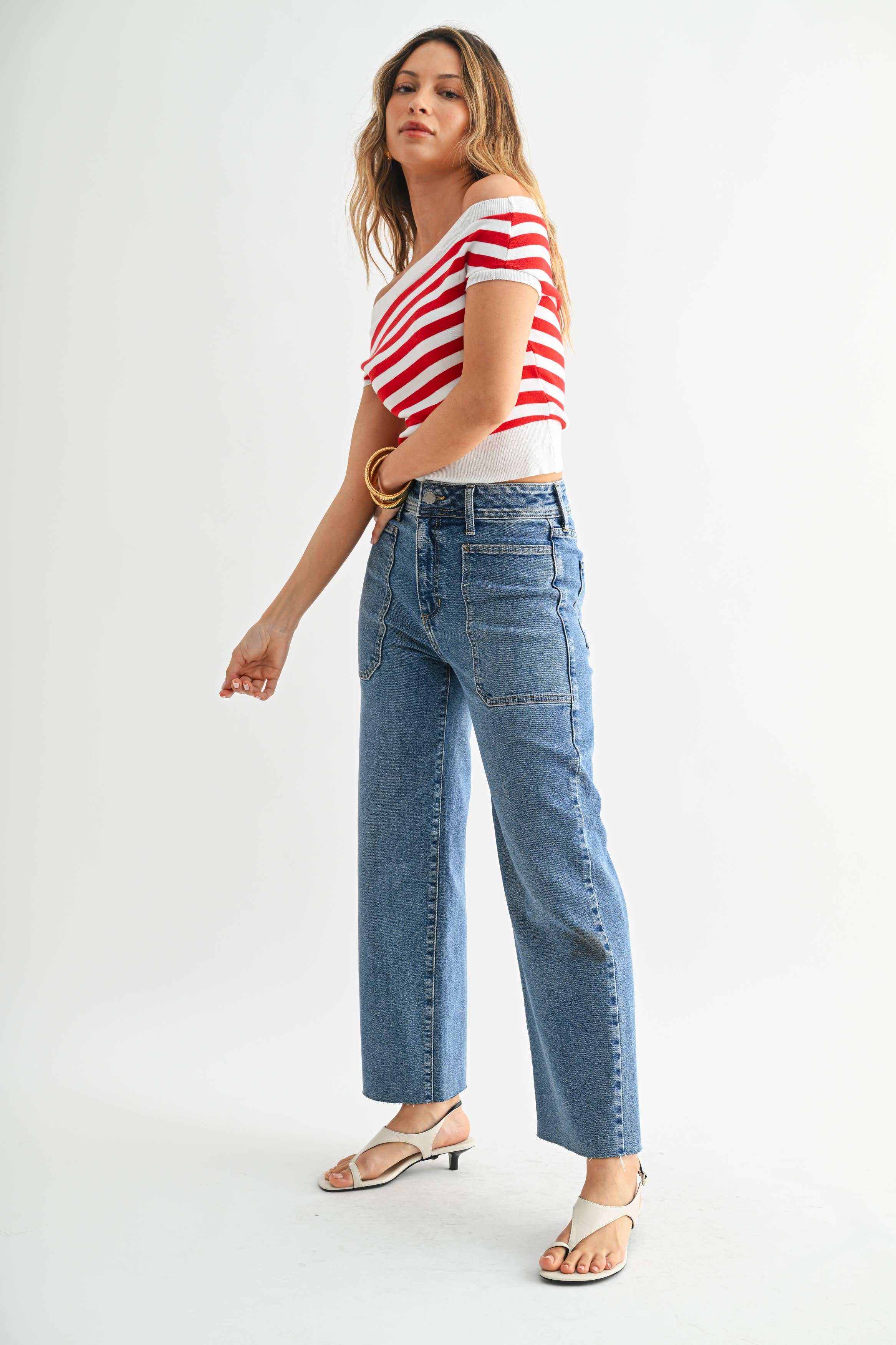 HR Utility Wide Leg Jeans