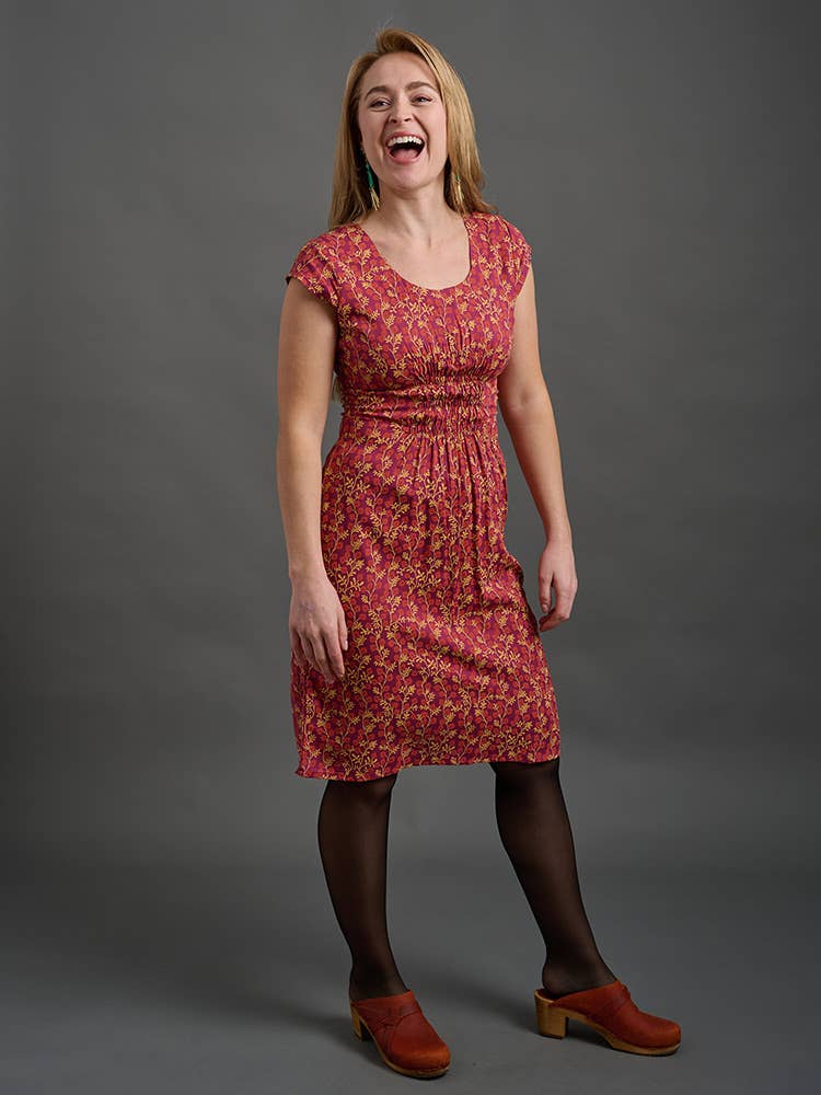 Artsy Traveler Dress Berry Poppy