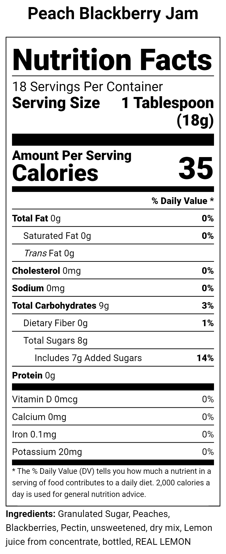 Peach Blackberry Jam