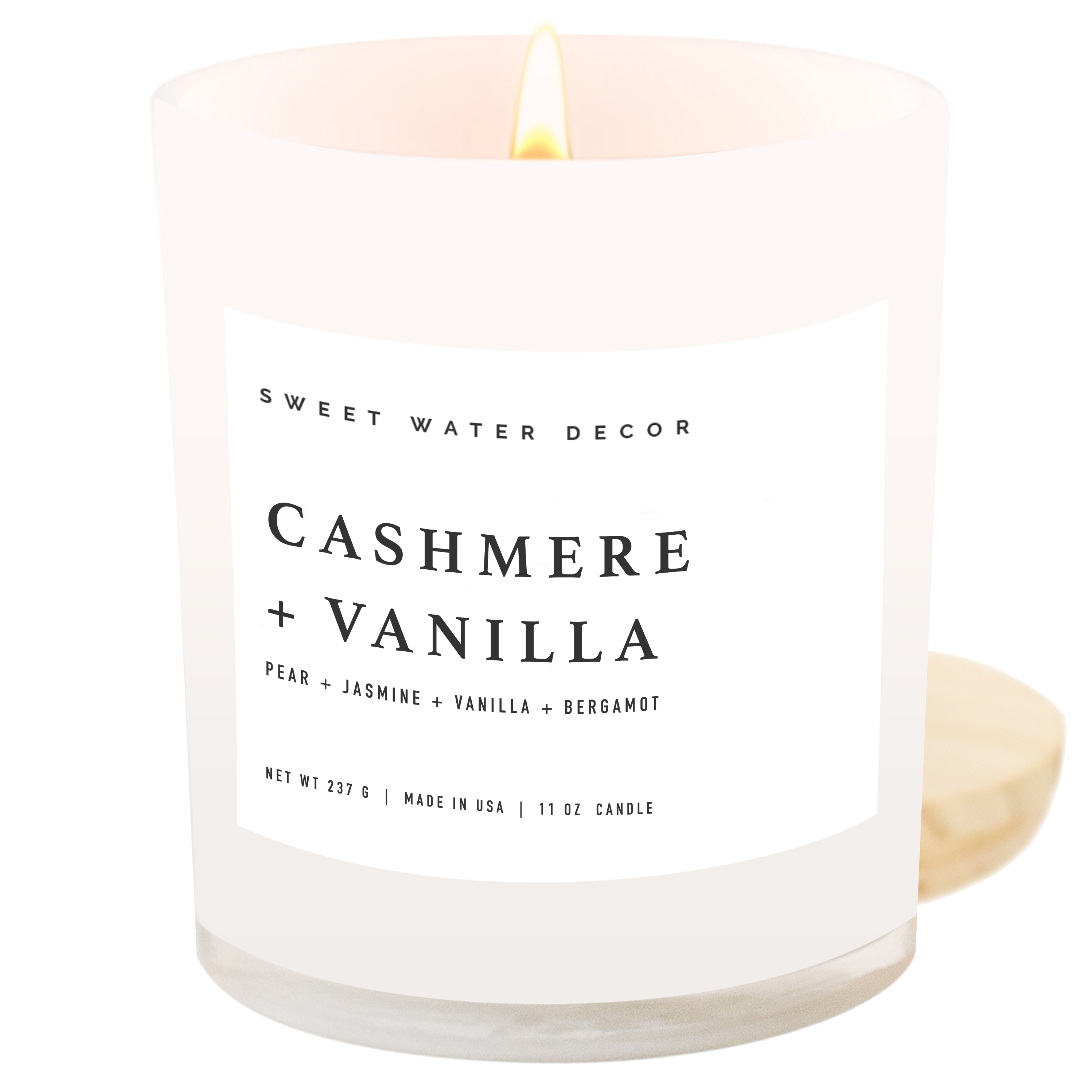 Cashmere and Vanilla 11 oz Soy Candle