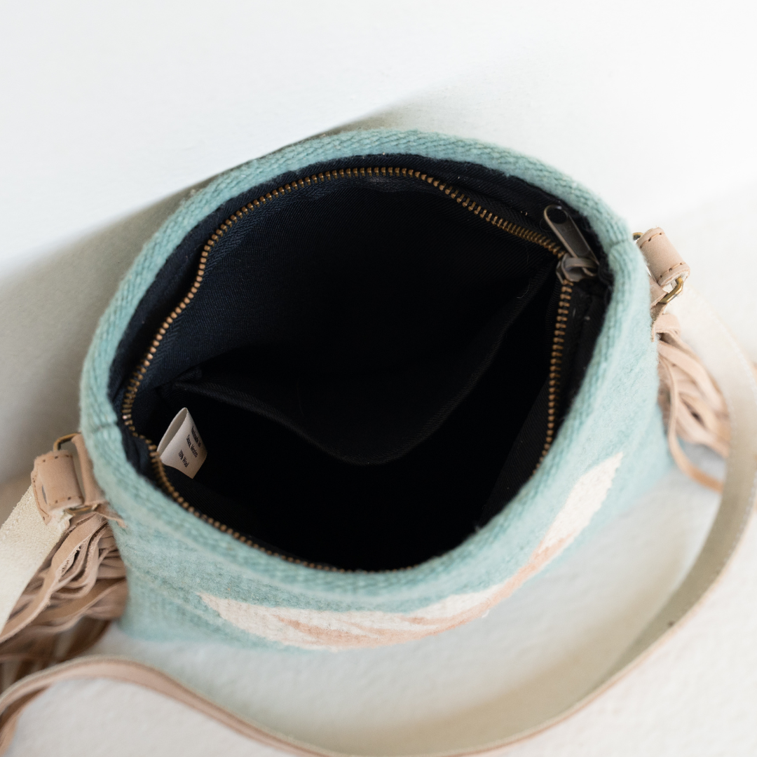 Flor de Cielo Fringe Crossbody