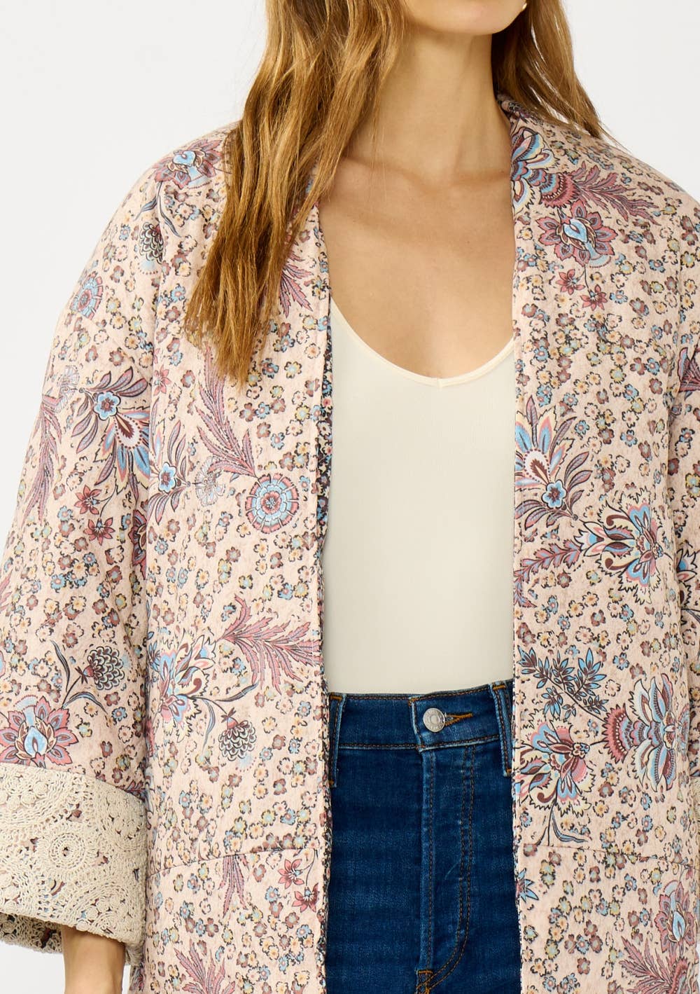 Reversible Floral Quilted Jacket