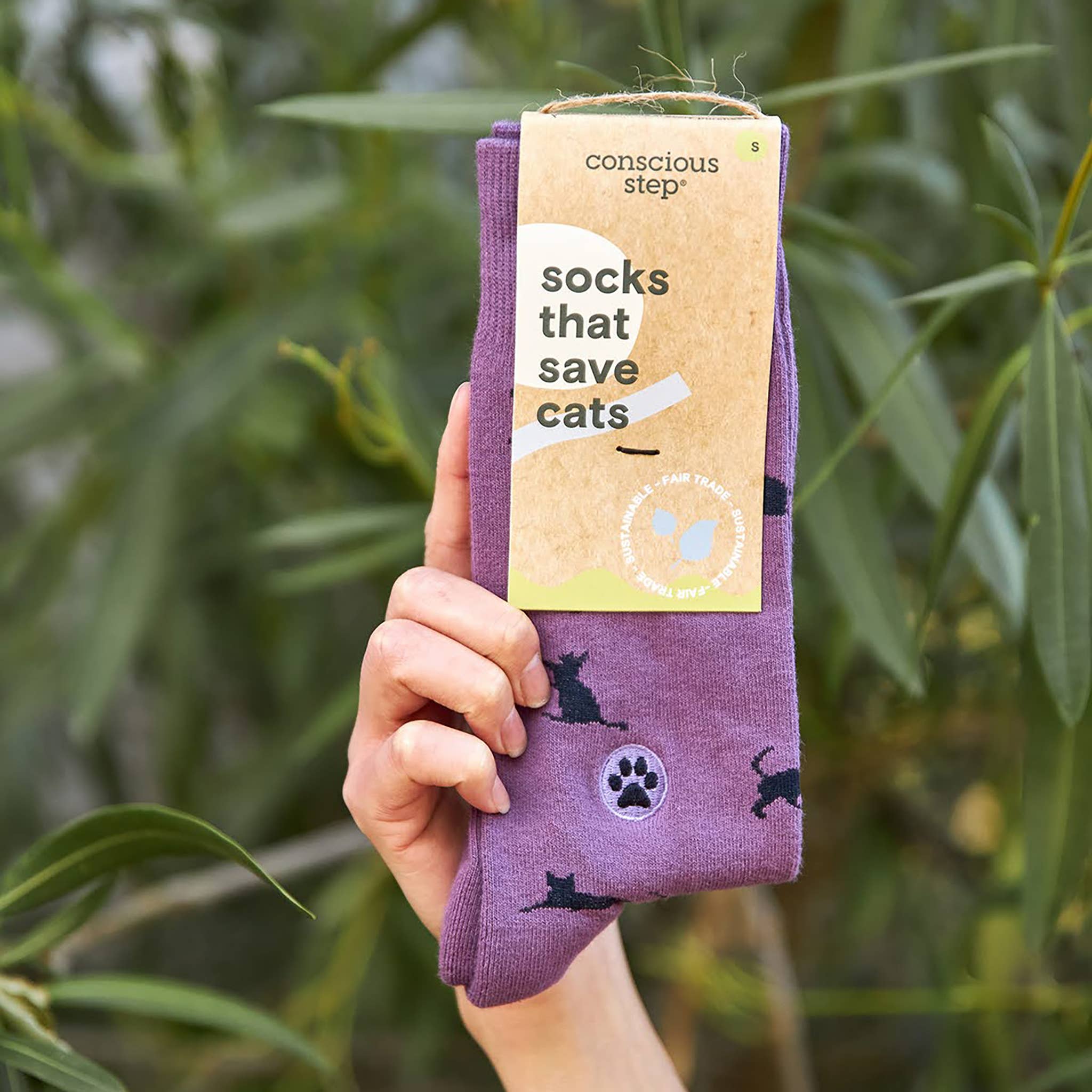 Socks that Save Cats (Purple Cats)