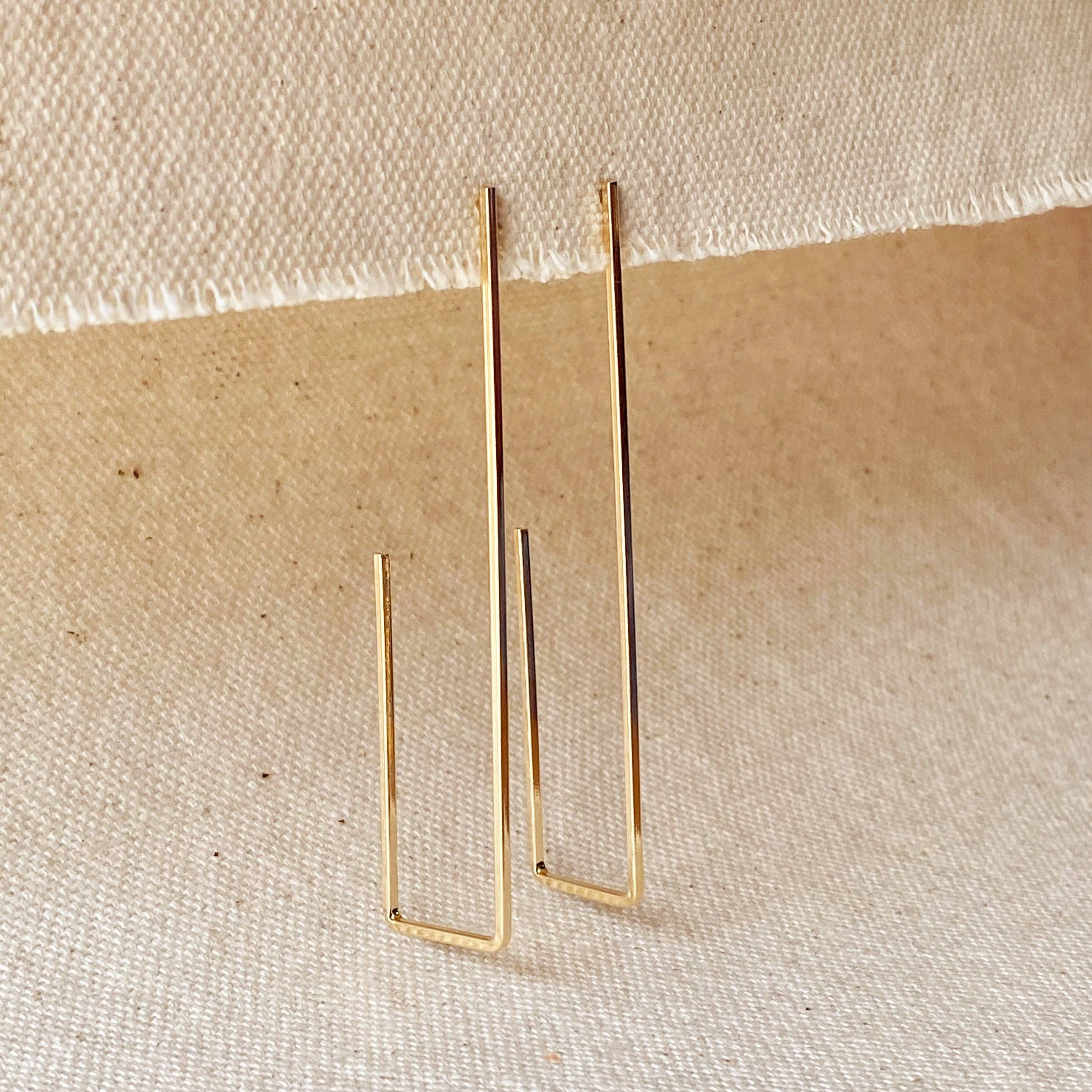 Rectangle Shaped Earrings