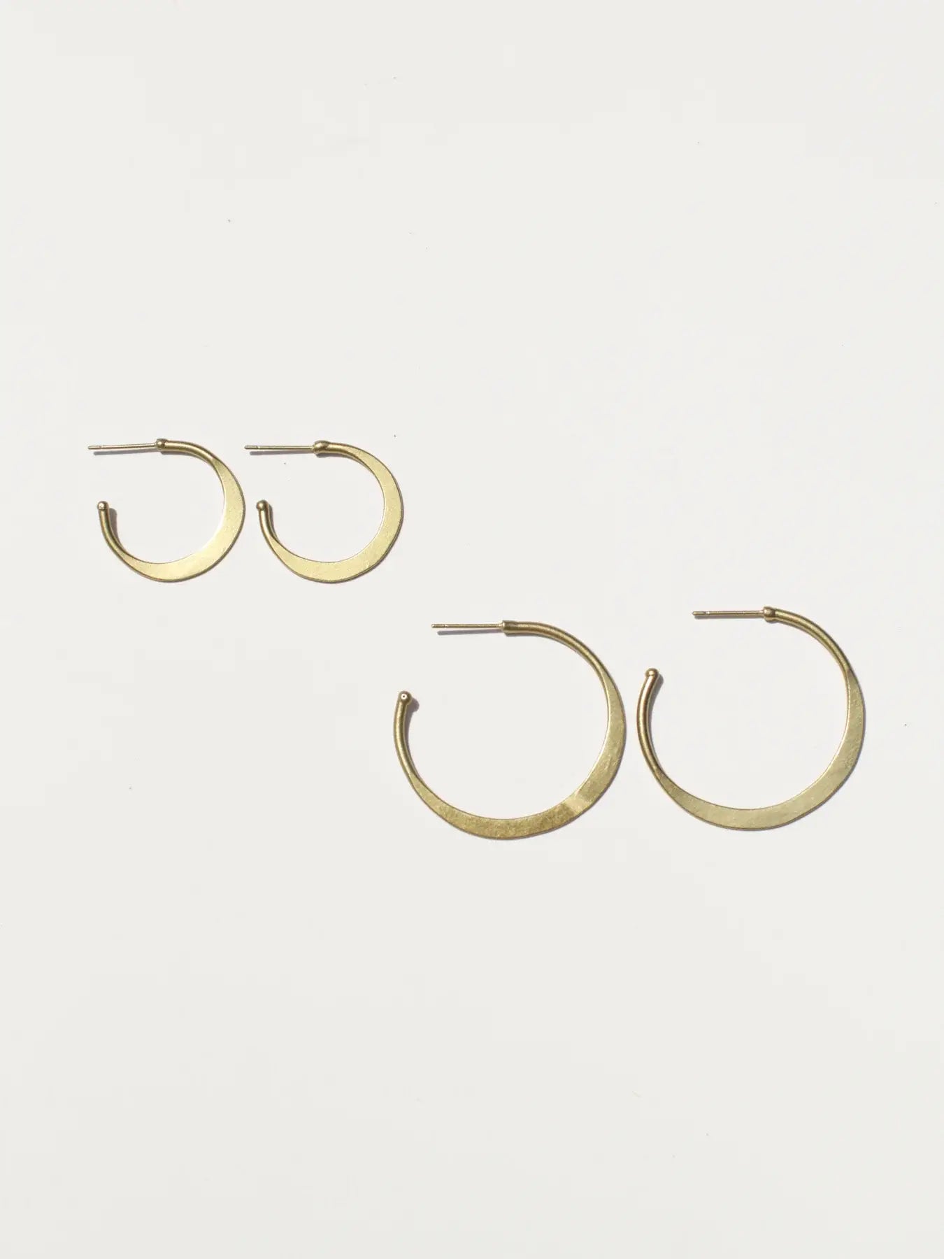 Hammered Hoop Earrings