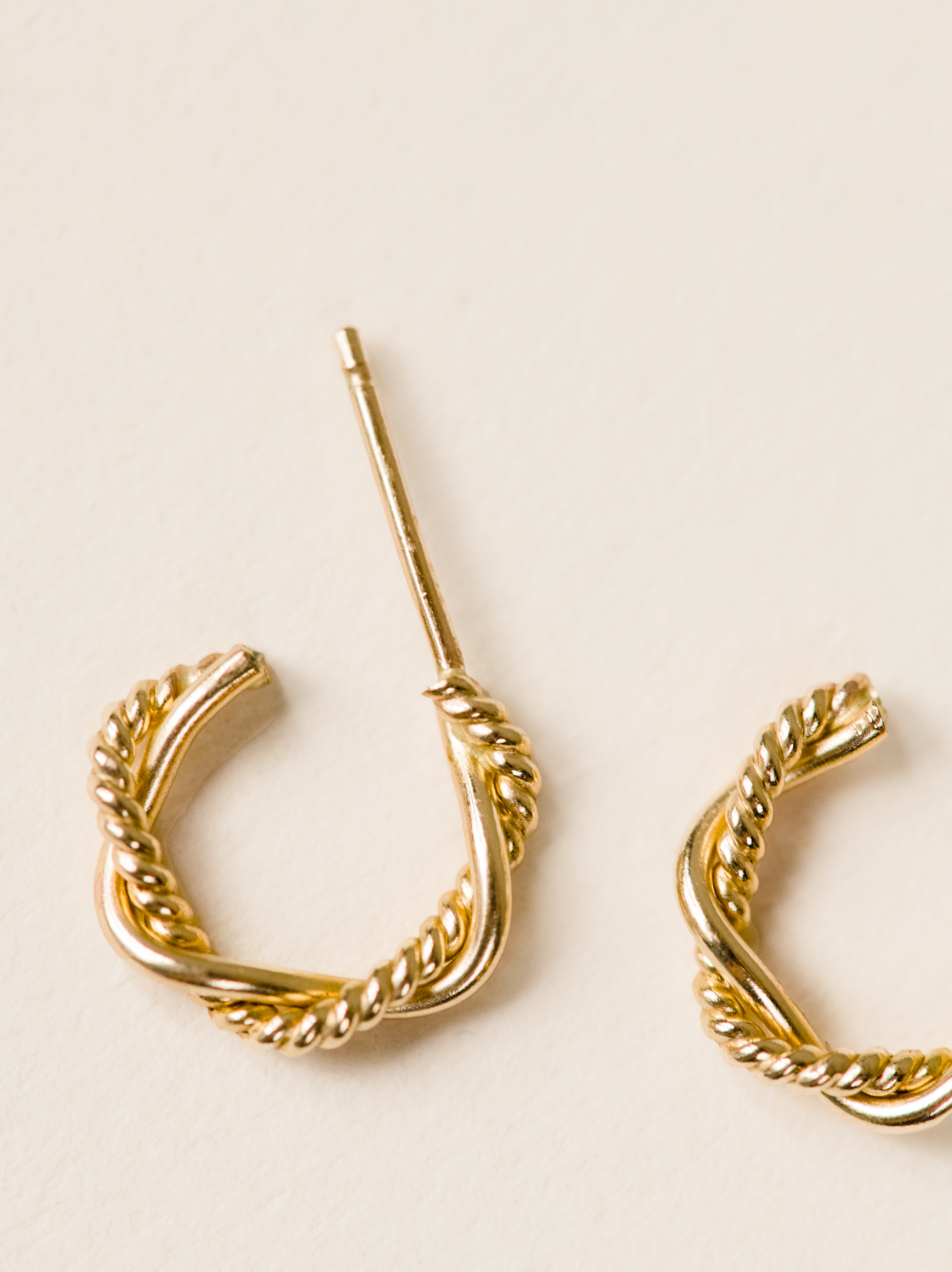Braided Mini Hoop Earrings