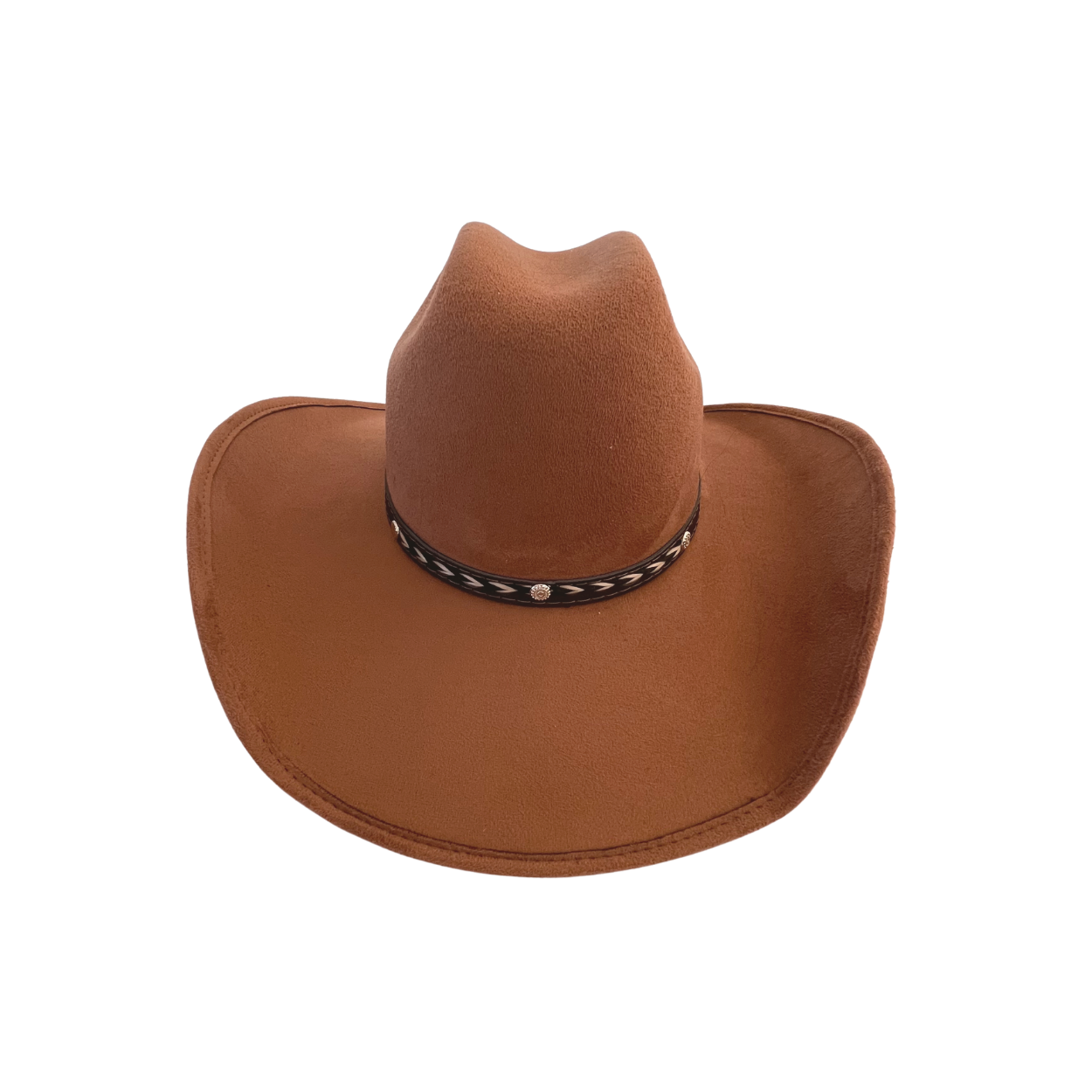Vegan Suede Western Cowboy Hat