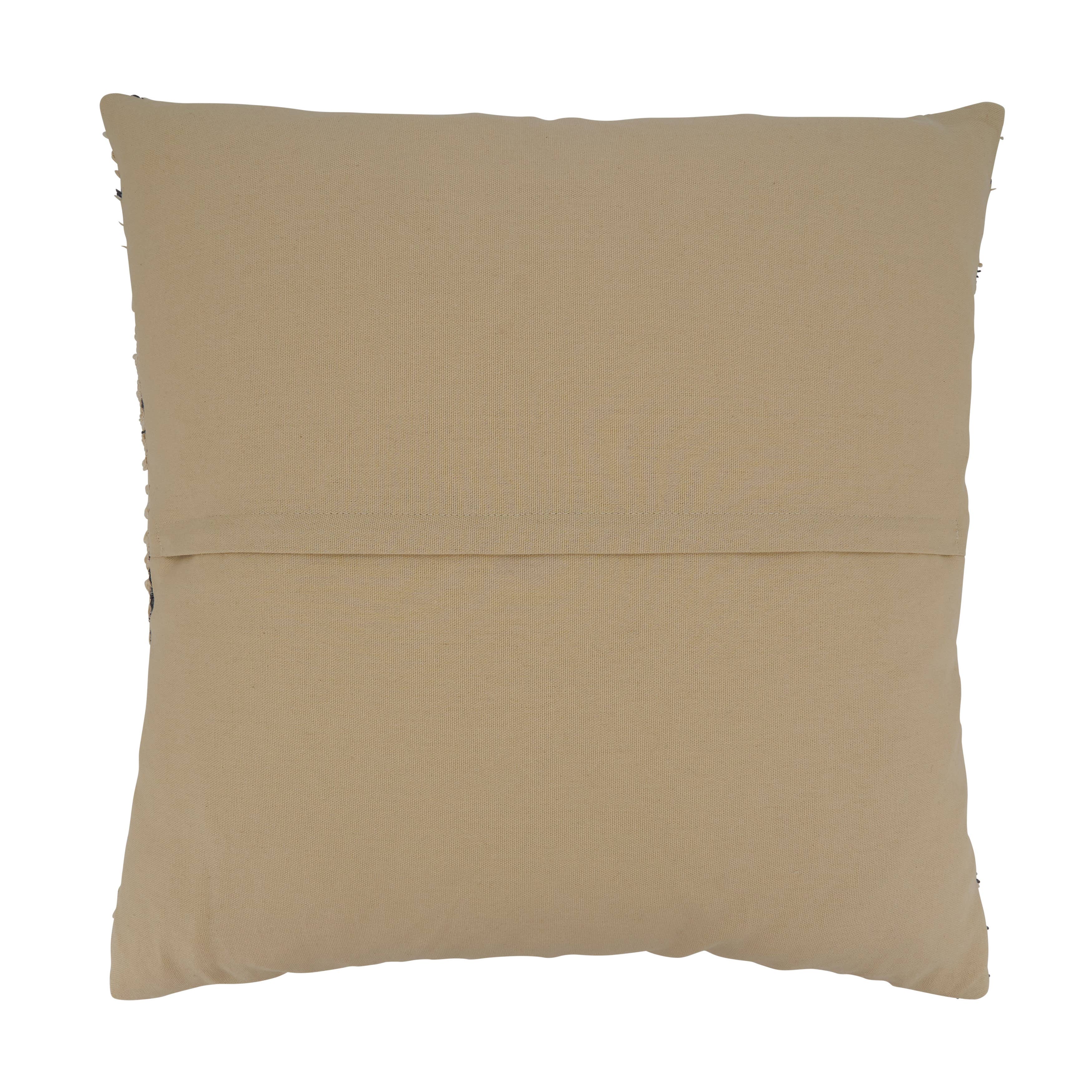 Striped Design Throw Pillow - Black and White