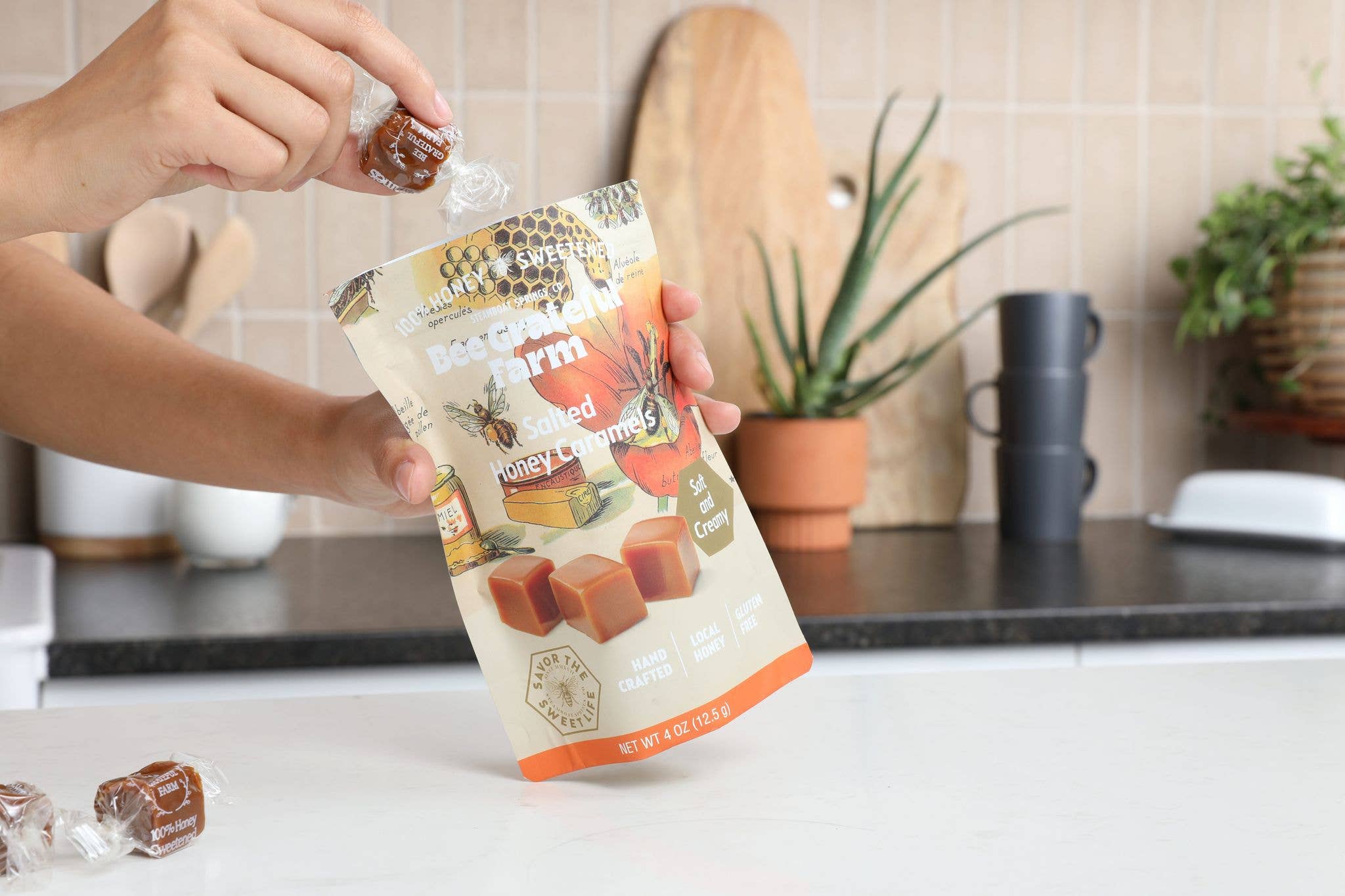 100% Honey Sweetened Salted Honey Caramel