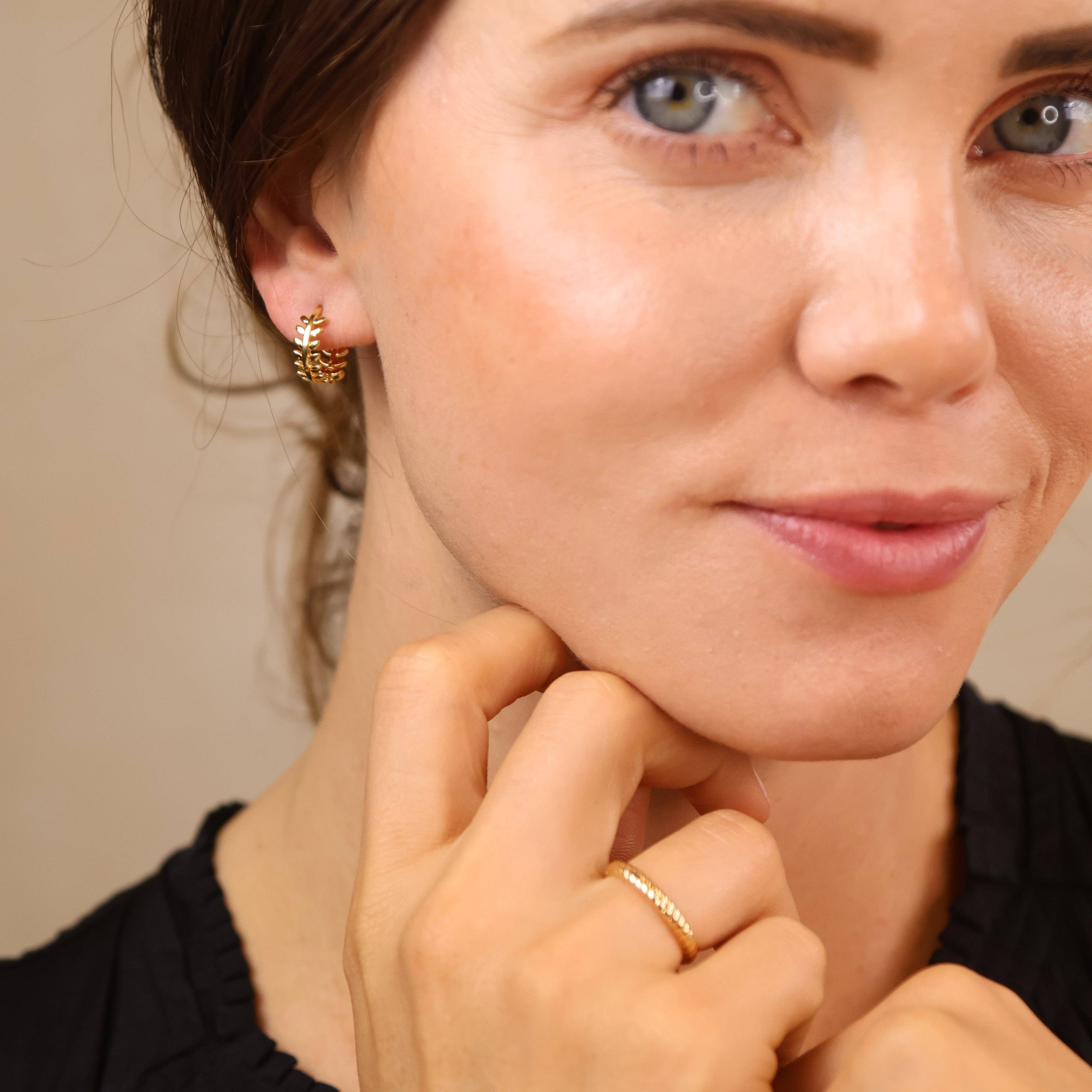 Leaf Clicker Earrings