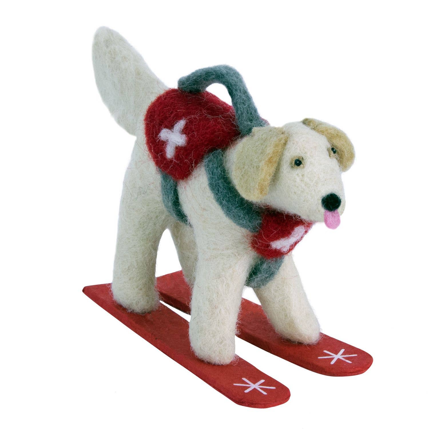 Skiing Retriever Ornament
