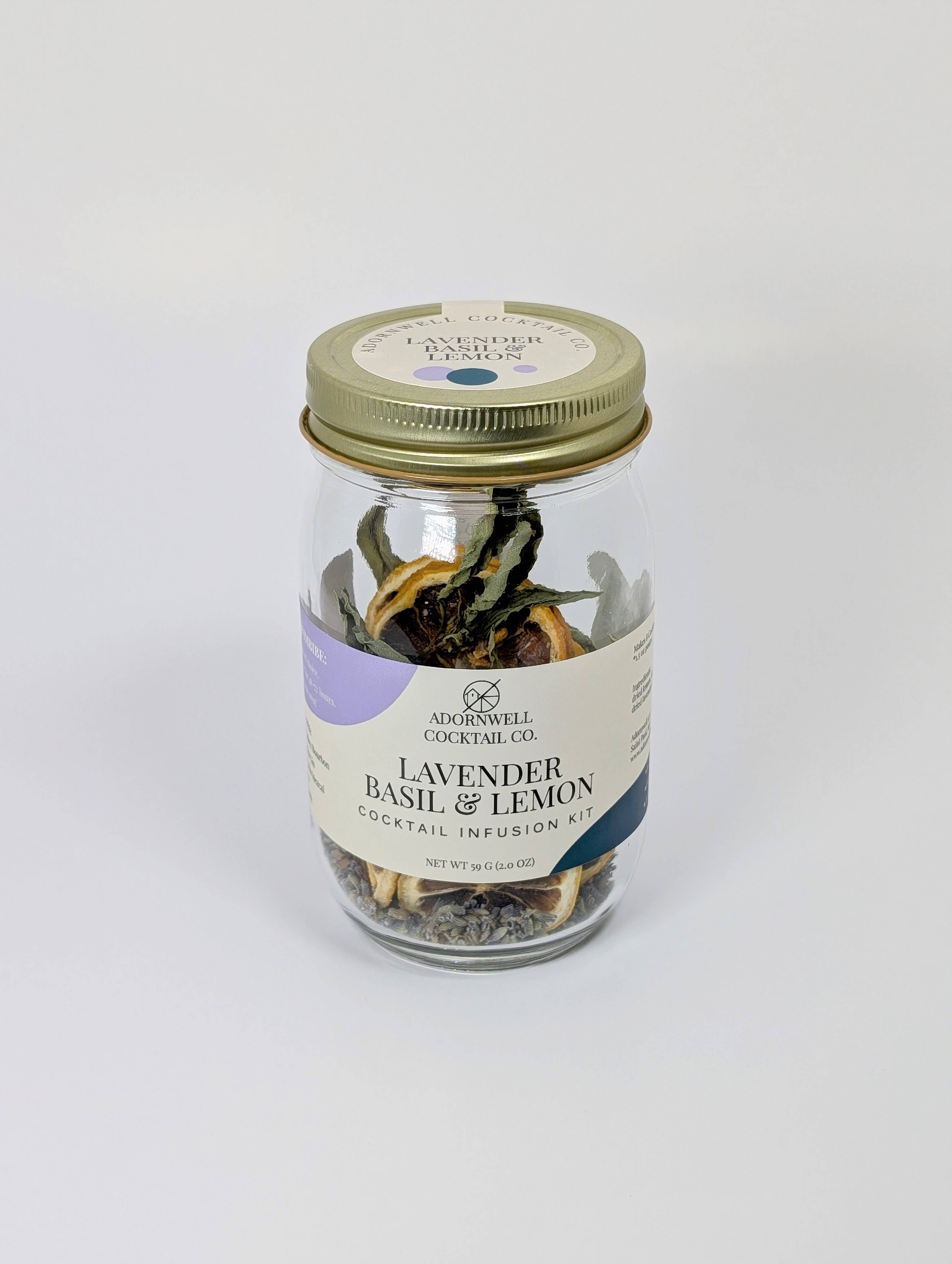 Lavender Basil & Lemon Cocktail Infusion Kit