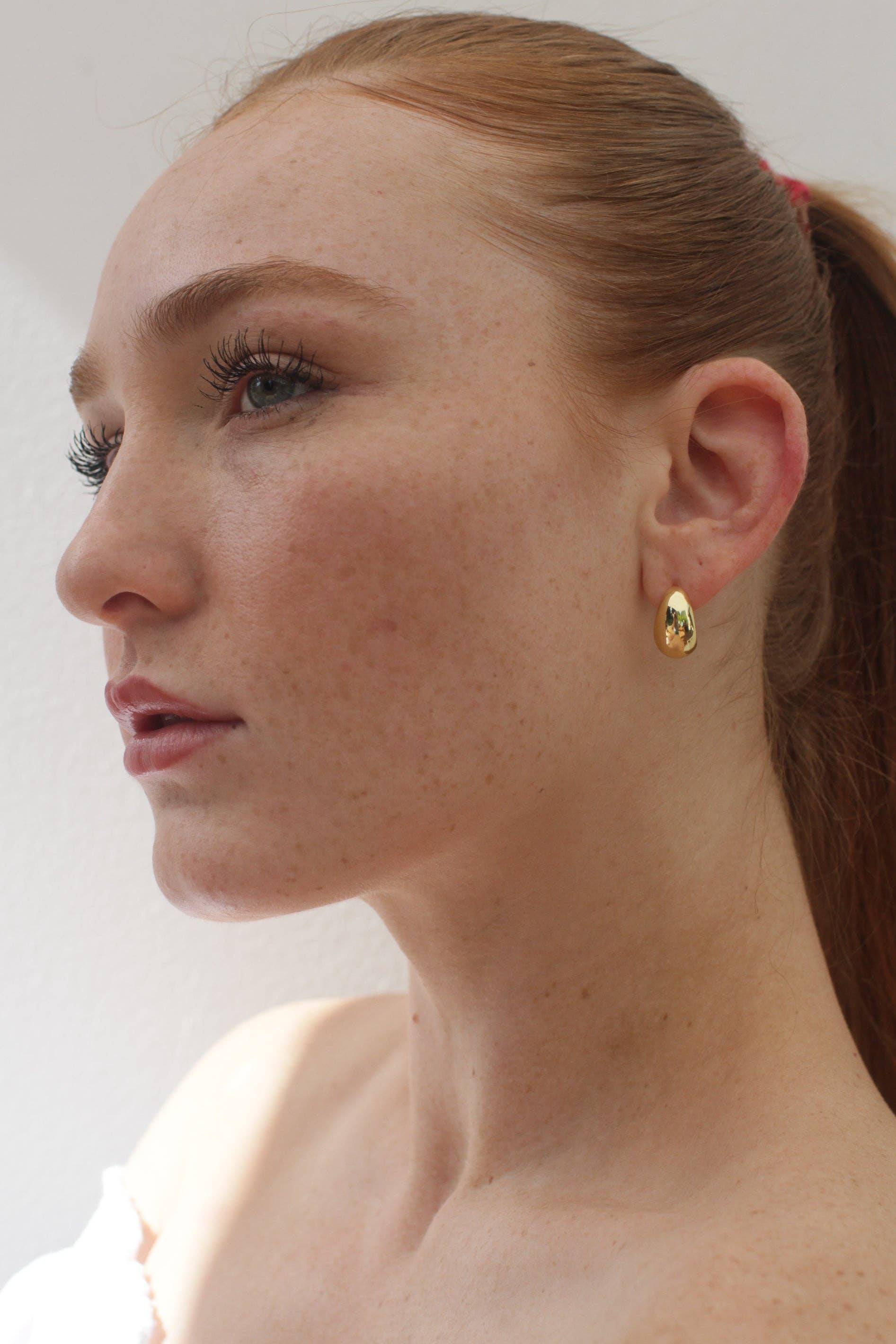 Luxe Gold Huggie Earrings