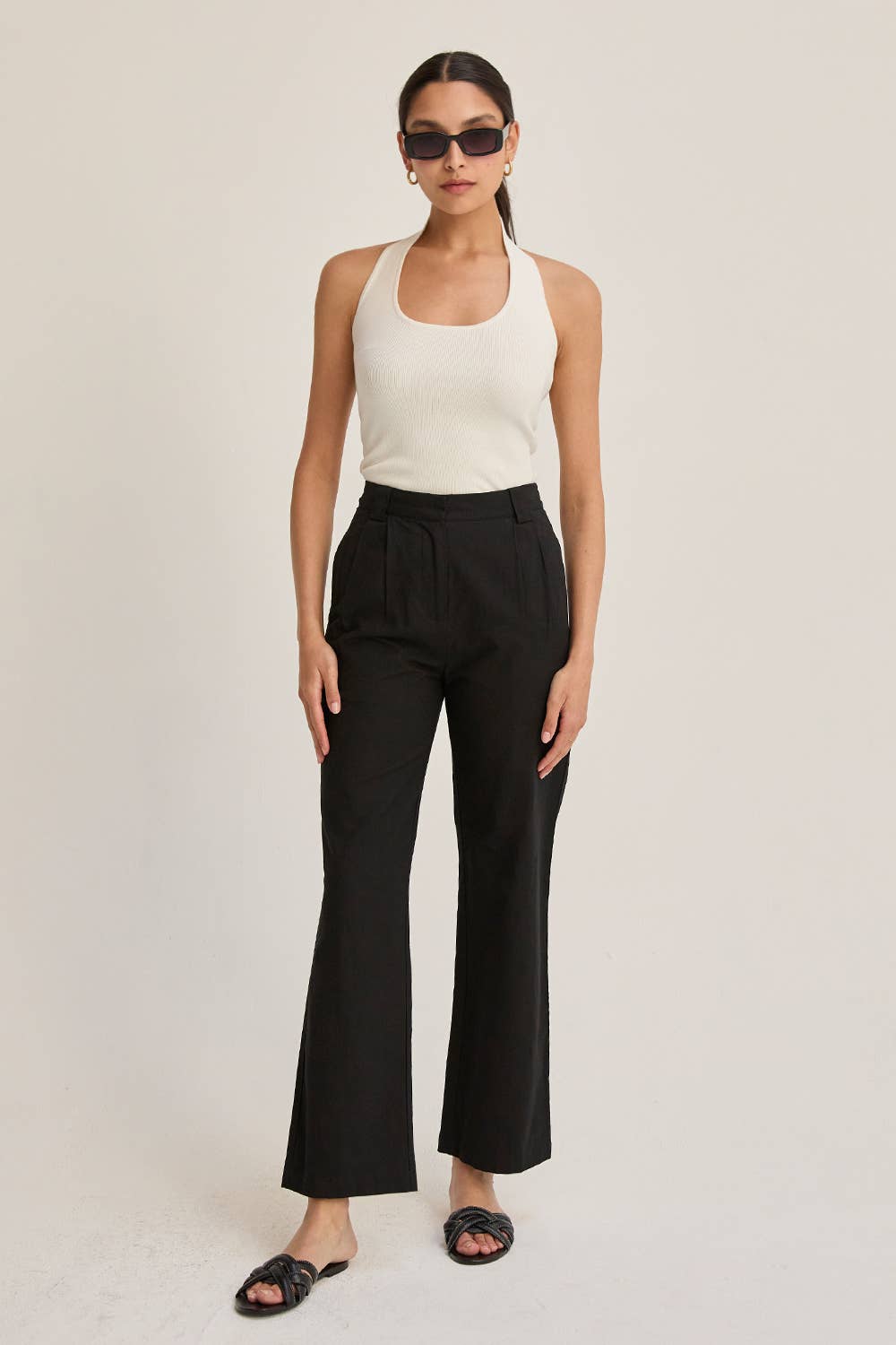 Erin Straight Leg Linen Trousers
