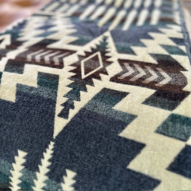 Andean Alpaca Wool Blanket - Forest