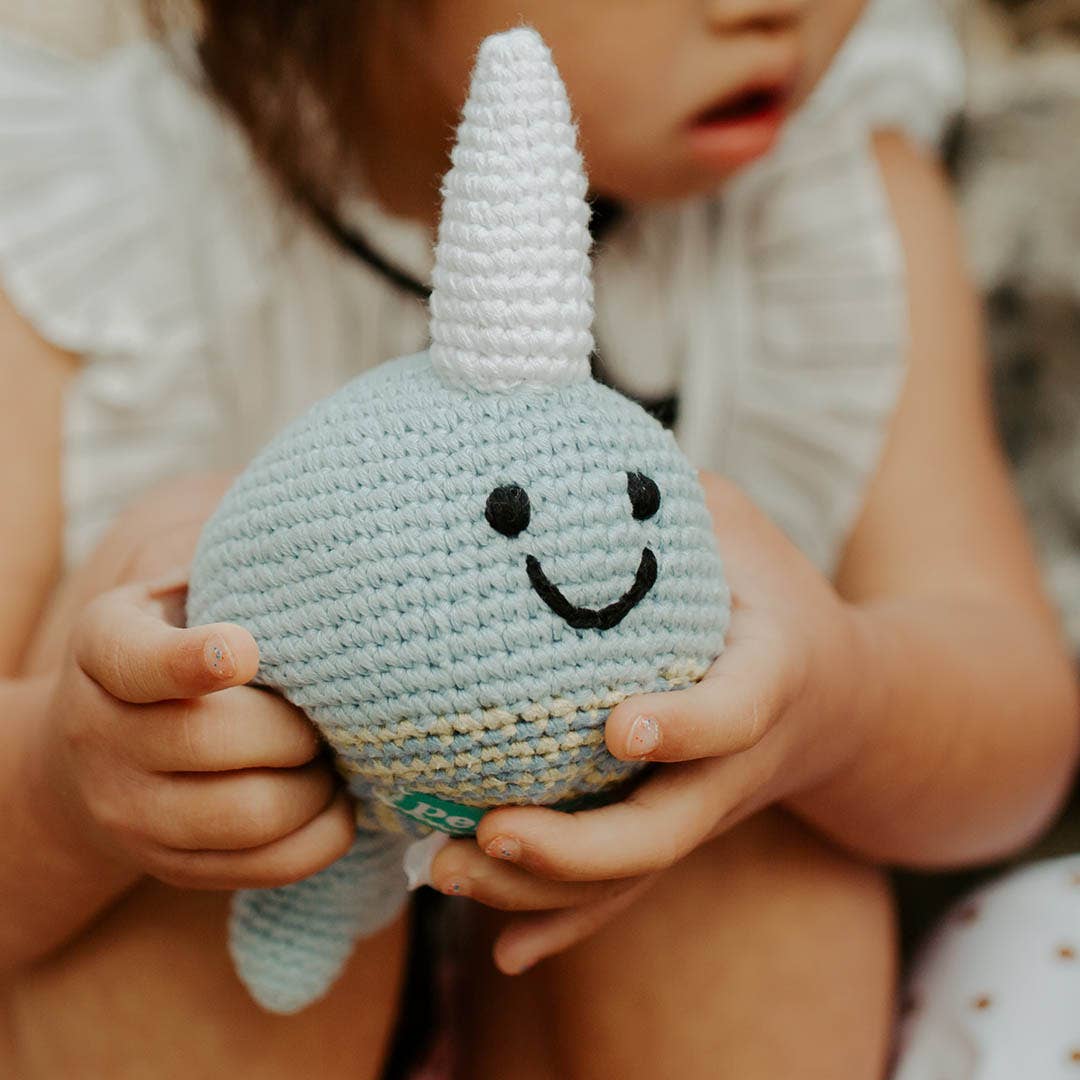 Narwhal Rattle - Ocean Themed Baby Toy