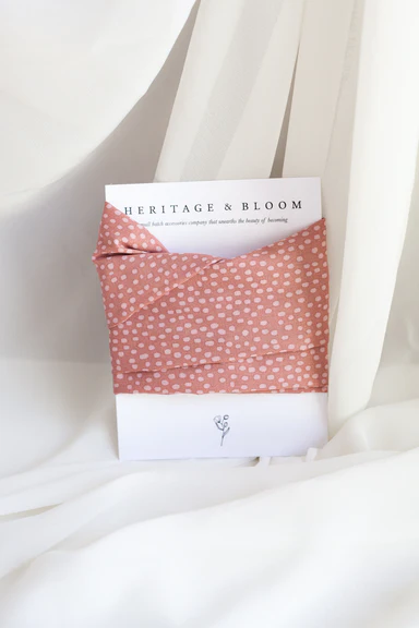 Dusty Rose With Speckles Headwrap