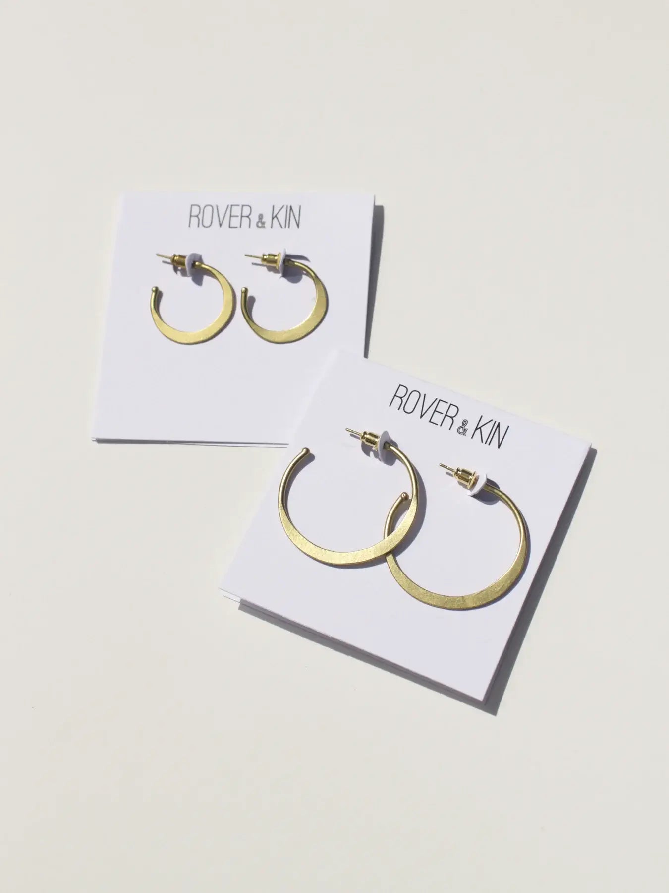 Hammered Hoop Earrings