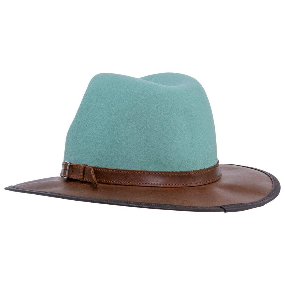Wool Felt Leather Outdoor Fedora Style - Summit