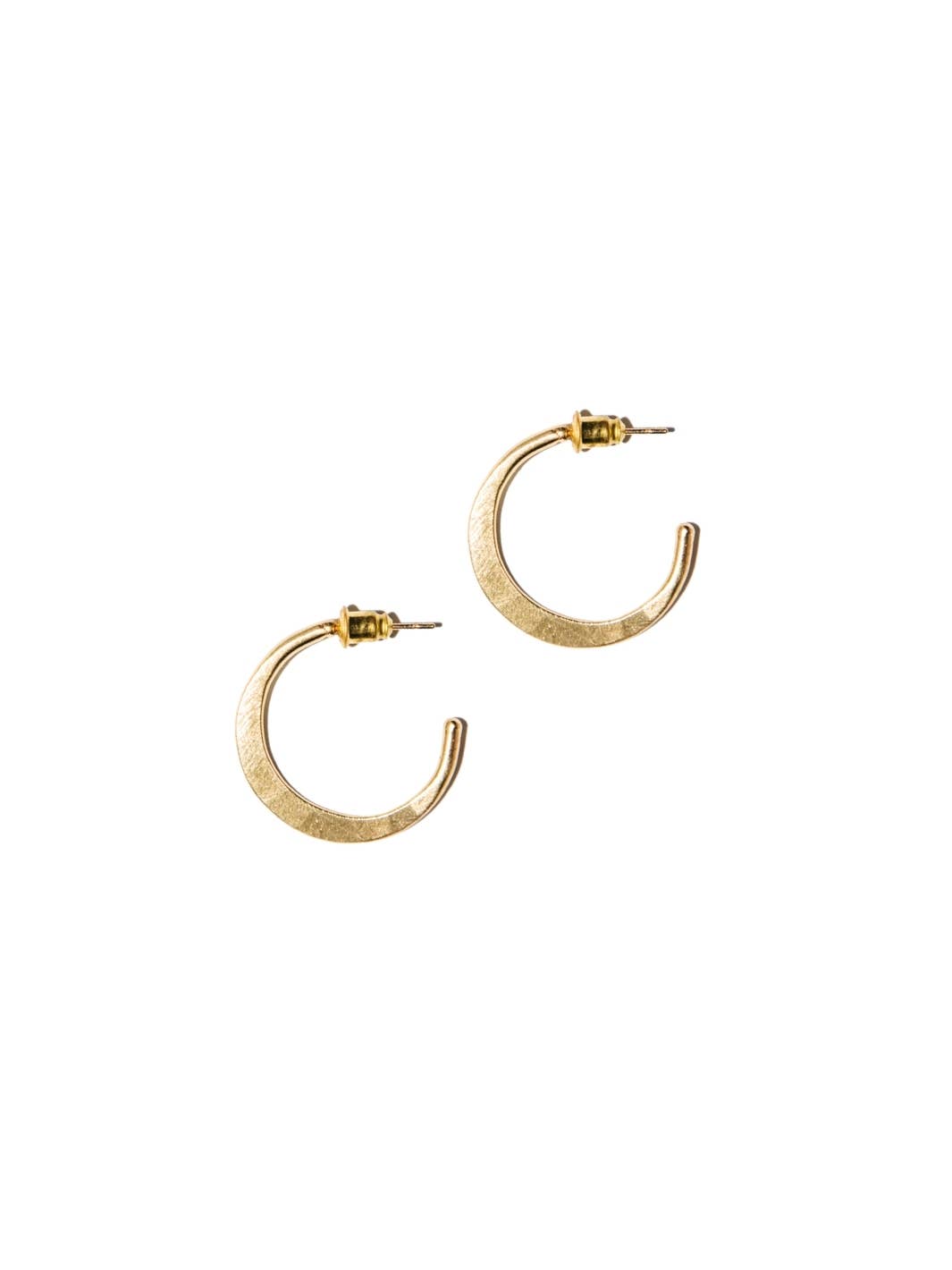 Hammered Hoop Earrings