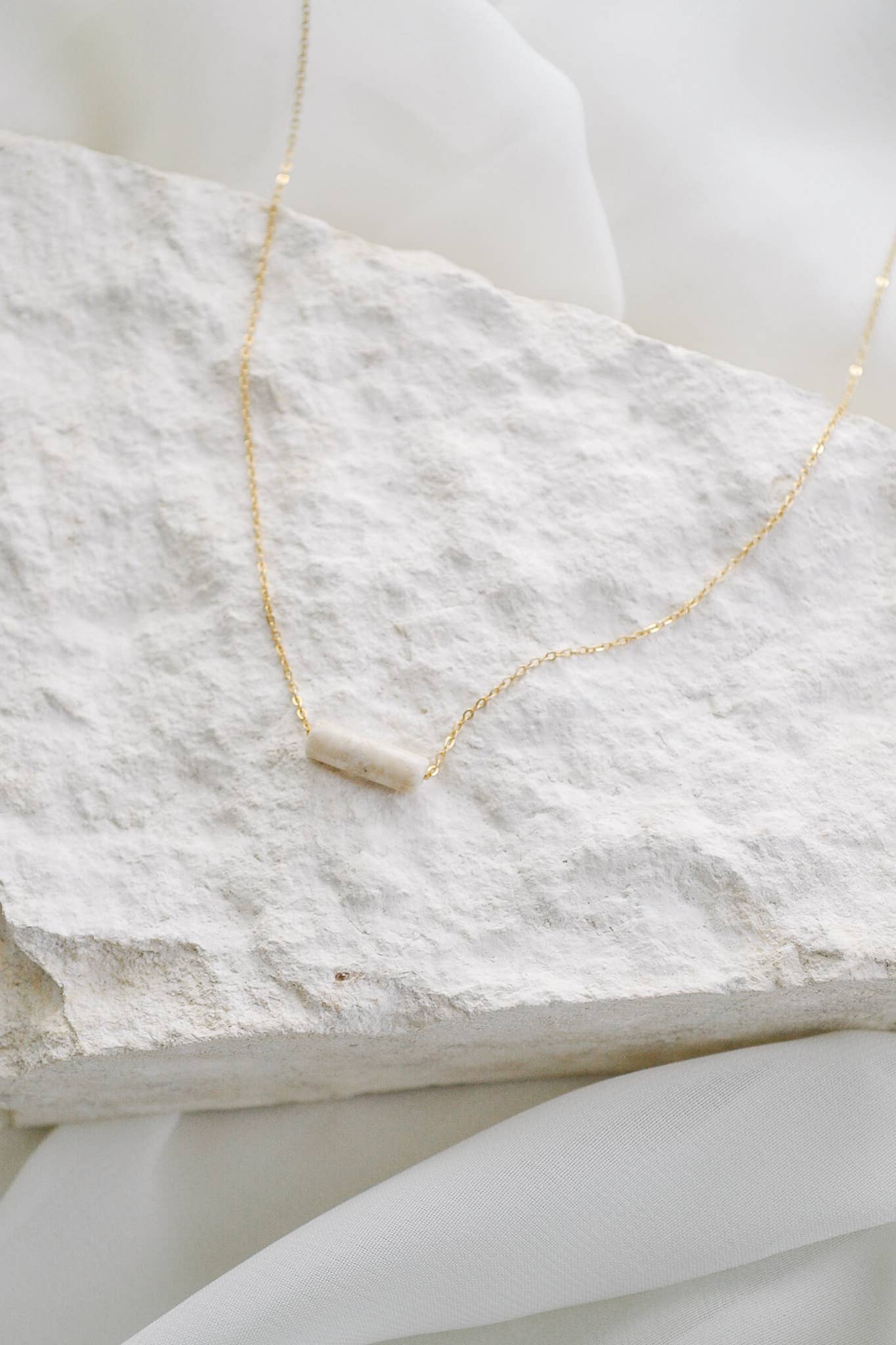 Riverstone Bead Necklace