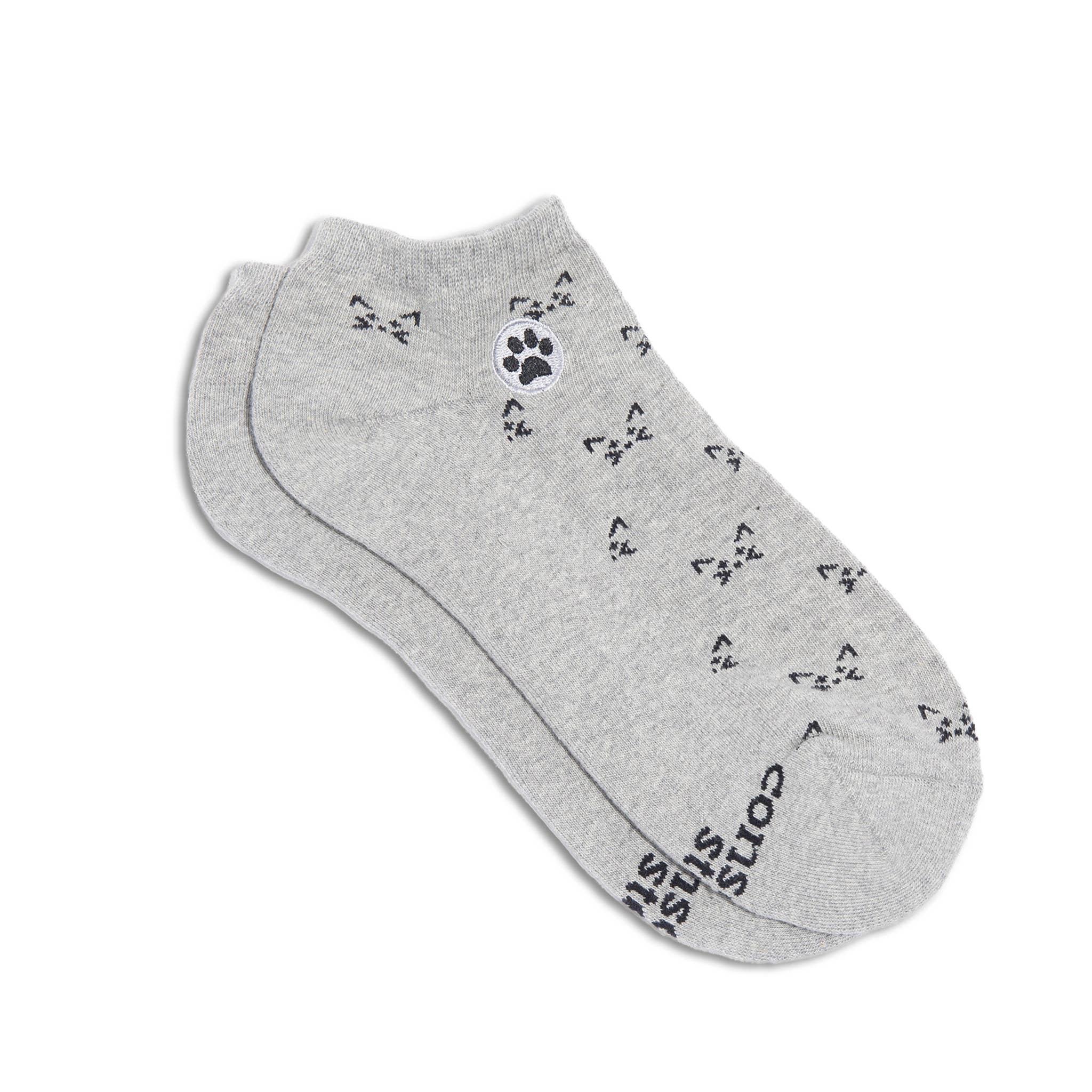 Ankle Socks that Save Cats (Gray Cats)