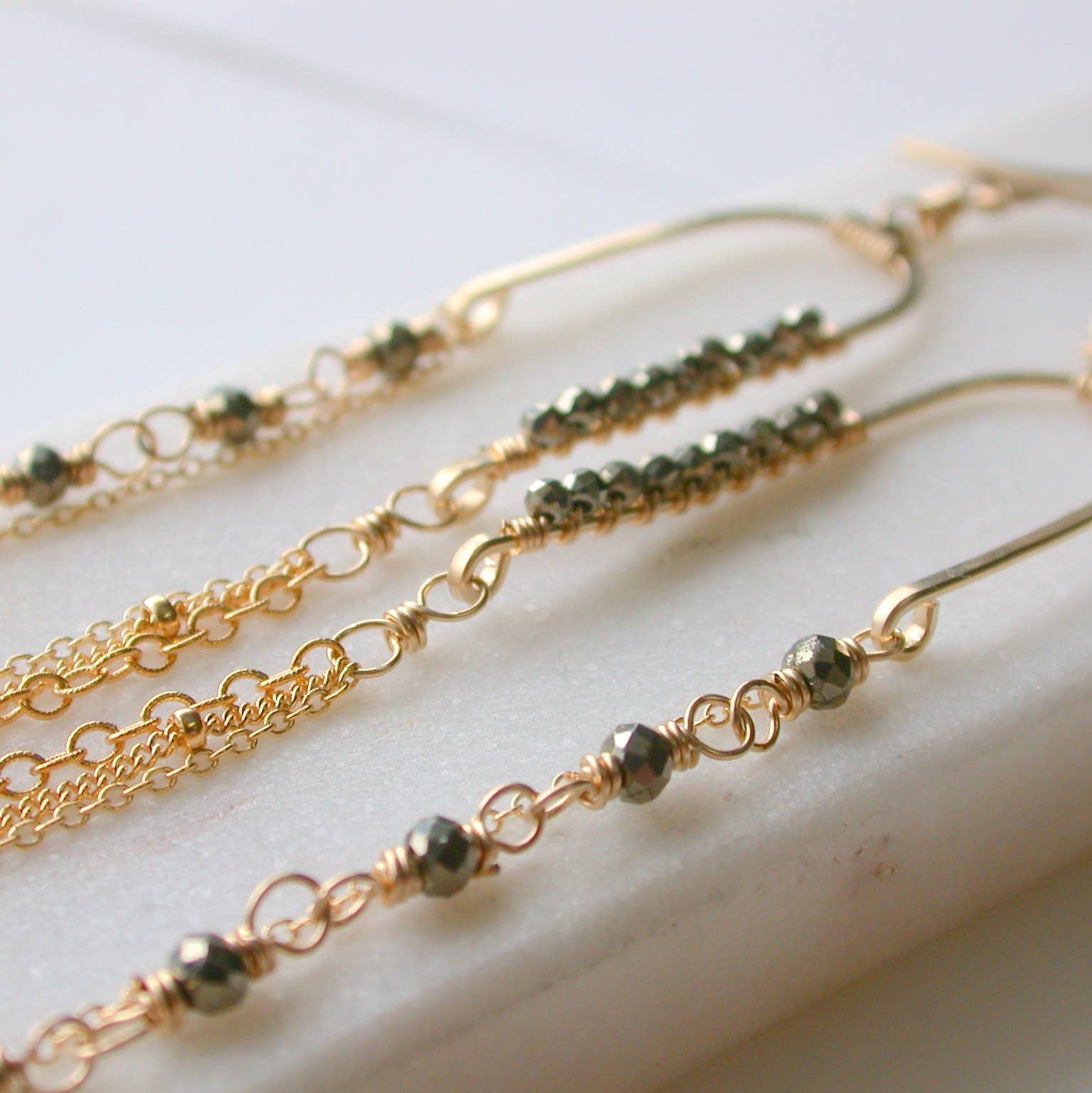 Pyrite Balancing Act Earrings