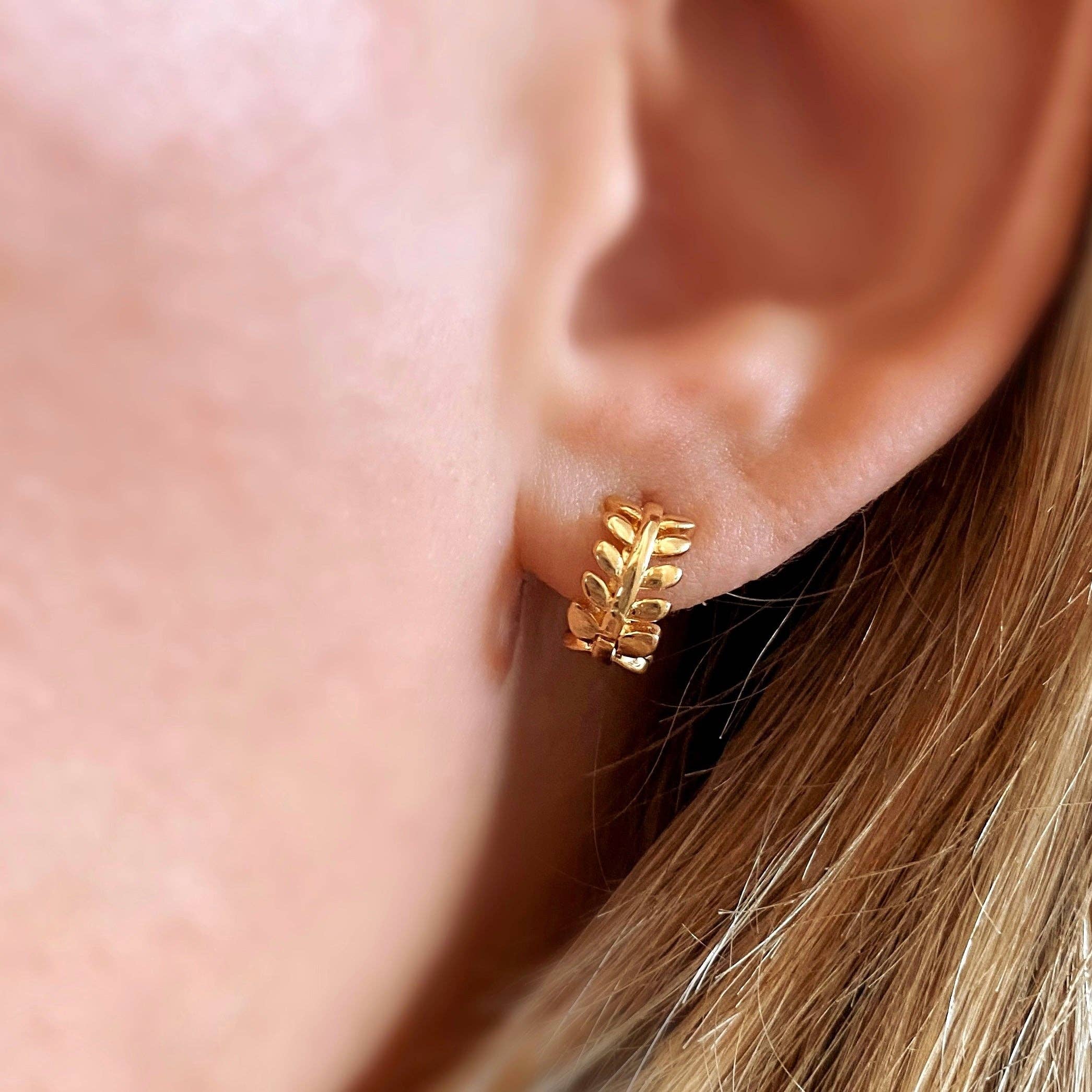 Leaf Clicker Earrings