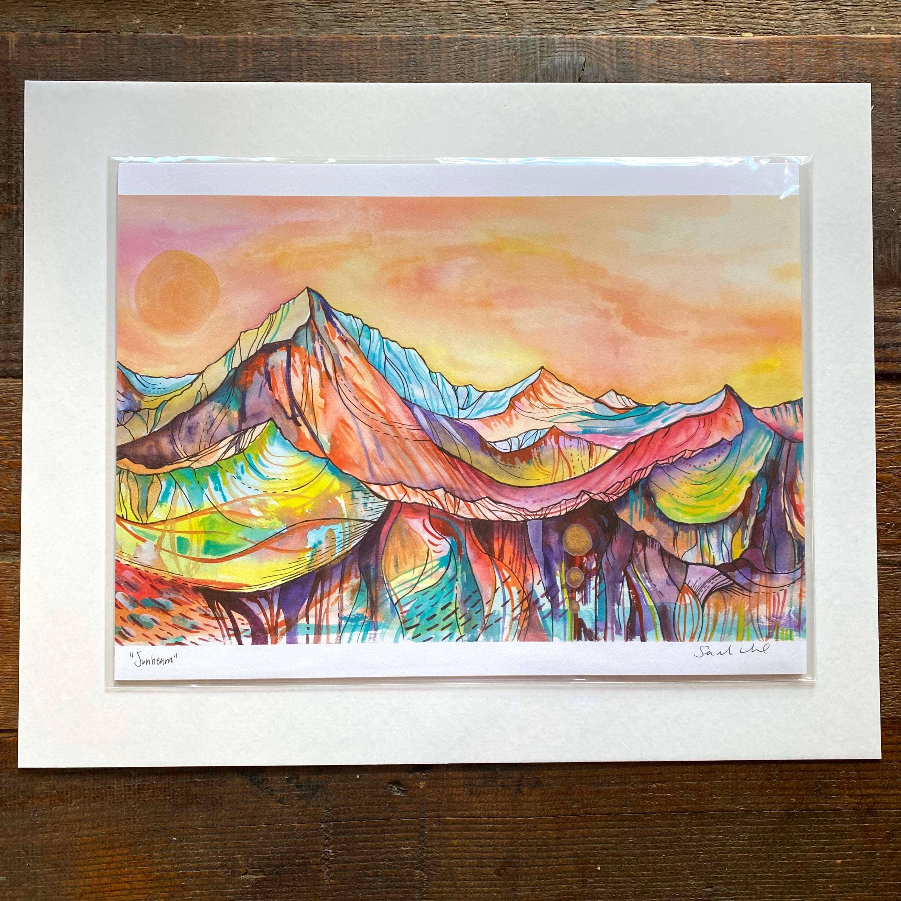 Mountain Art 12x16 print: Sunbeam