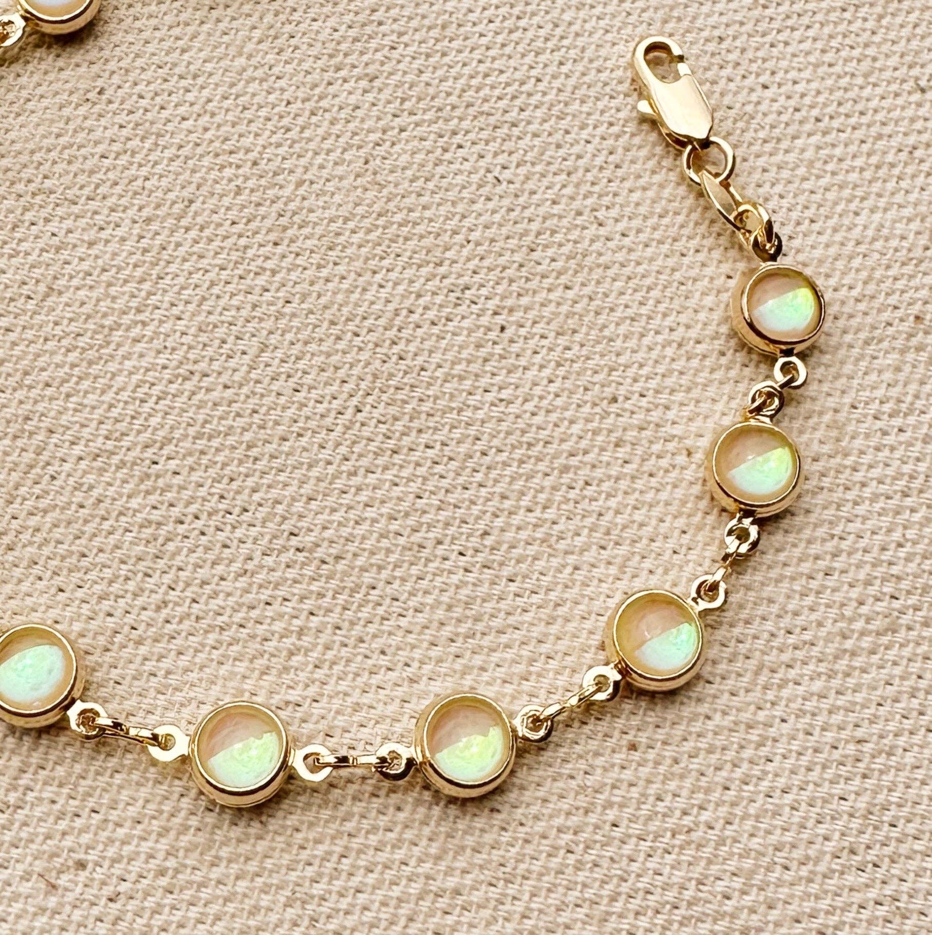 Rounded Opal Bracelet