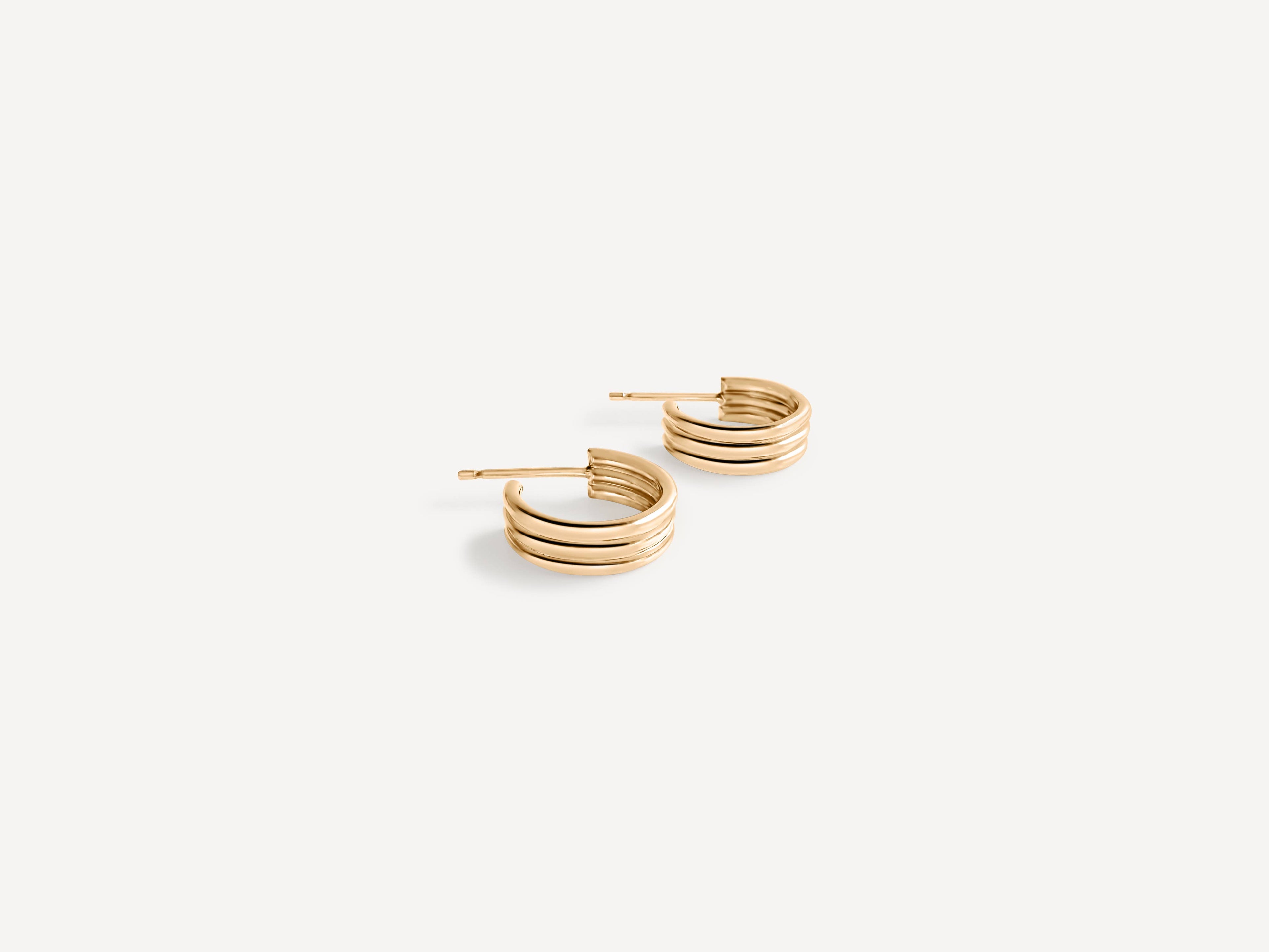 Triple Hoop Earrings | Gold Fill