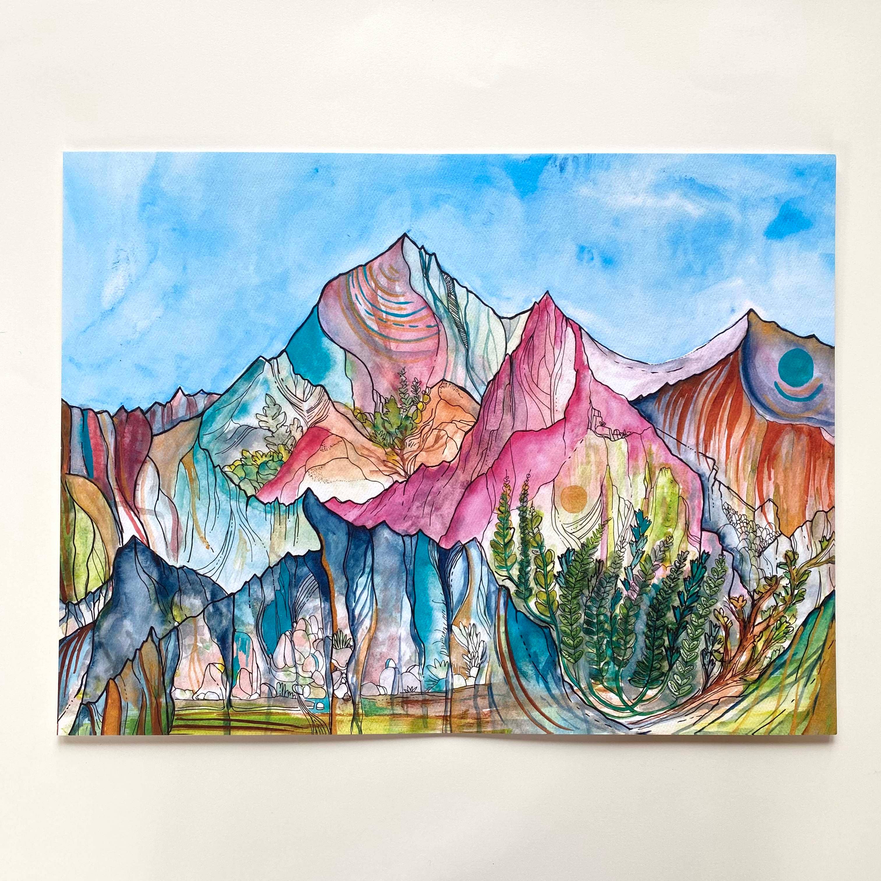 Mountain Art 12x16 print: In Between