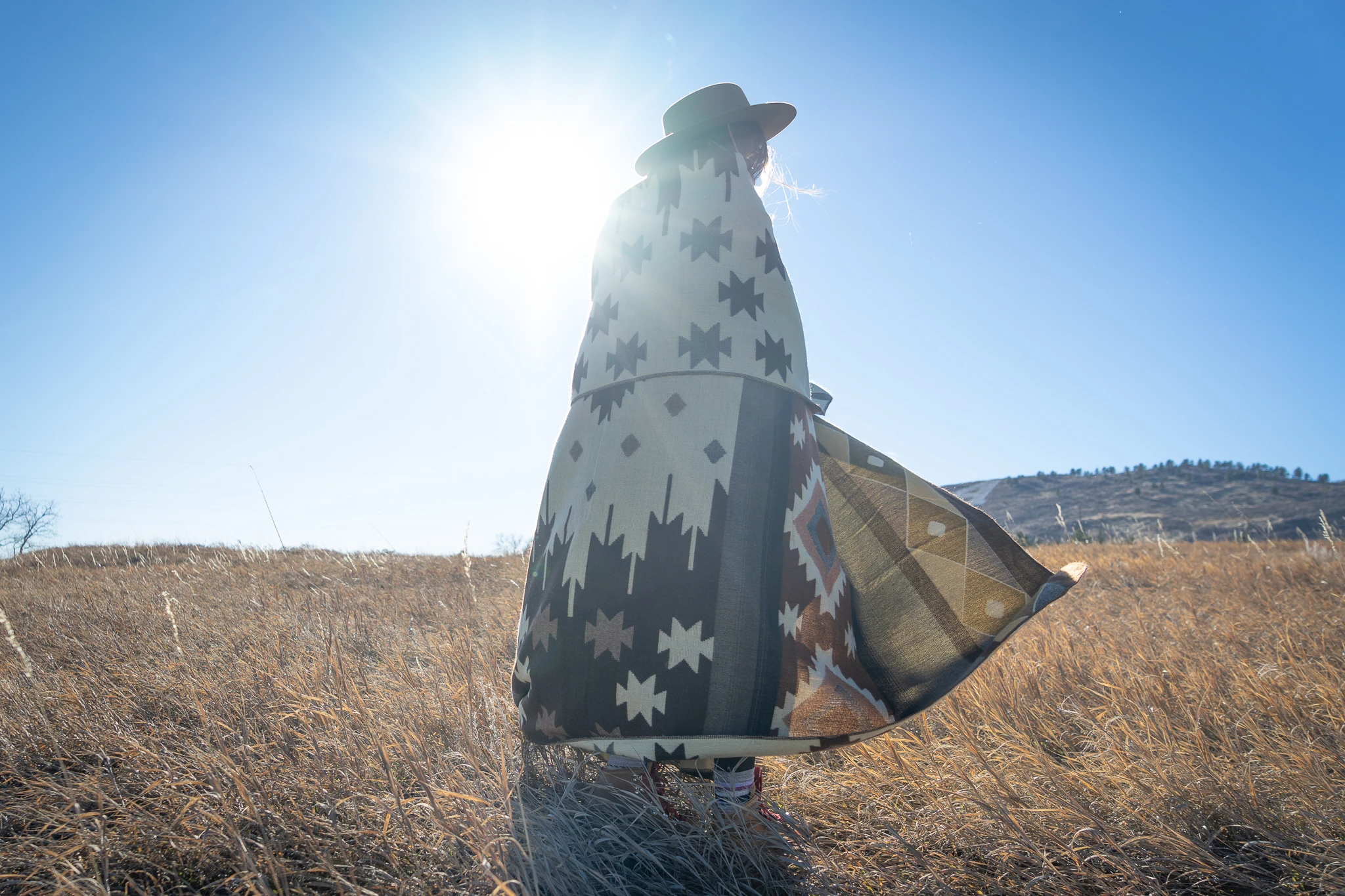 Andean Alpaca Wool Blanket - Mojave - Brown