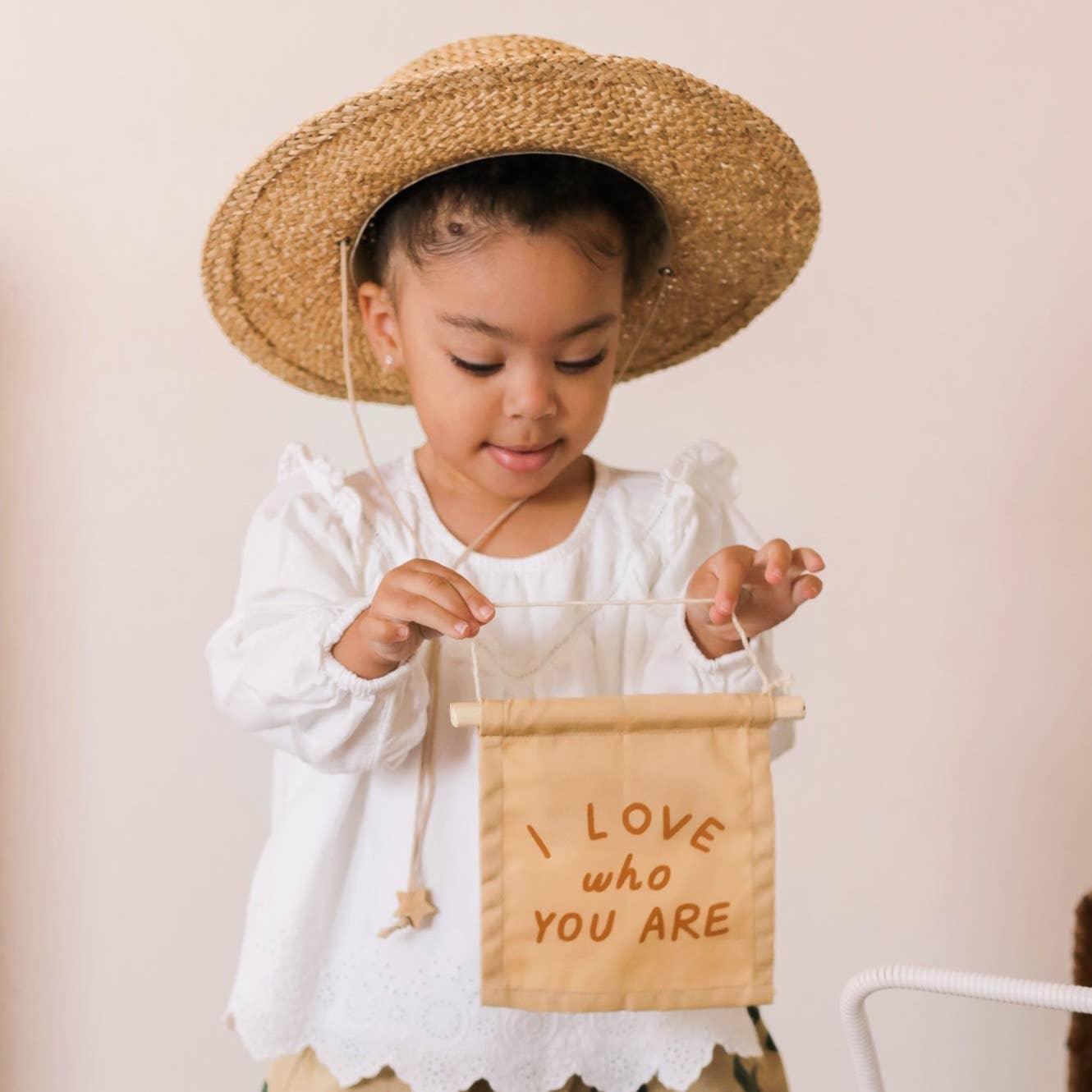 I Love Who You Are Canvas Hang Sign